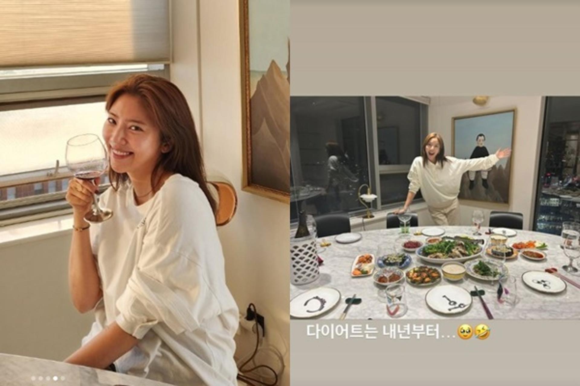 신혼은 신혼이네… '이규혁♥' 손담비 "다이어트는 내년부터"