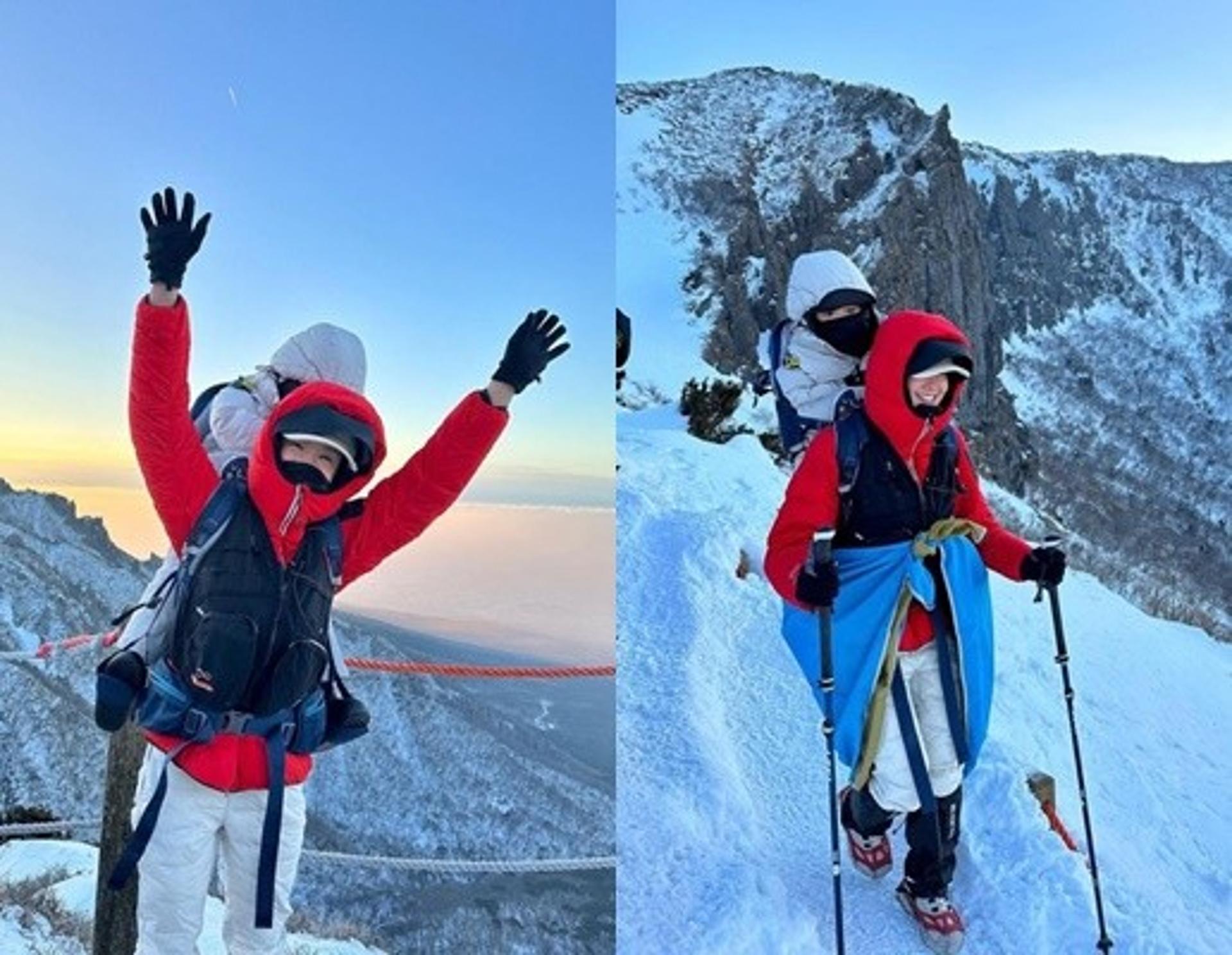 "아들 업고 한라산을?" … 이시영, '안전불감증' 논란 불거진 이유