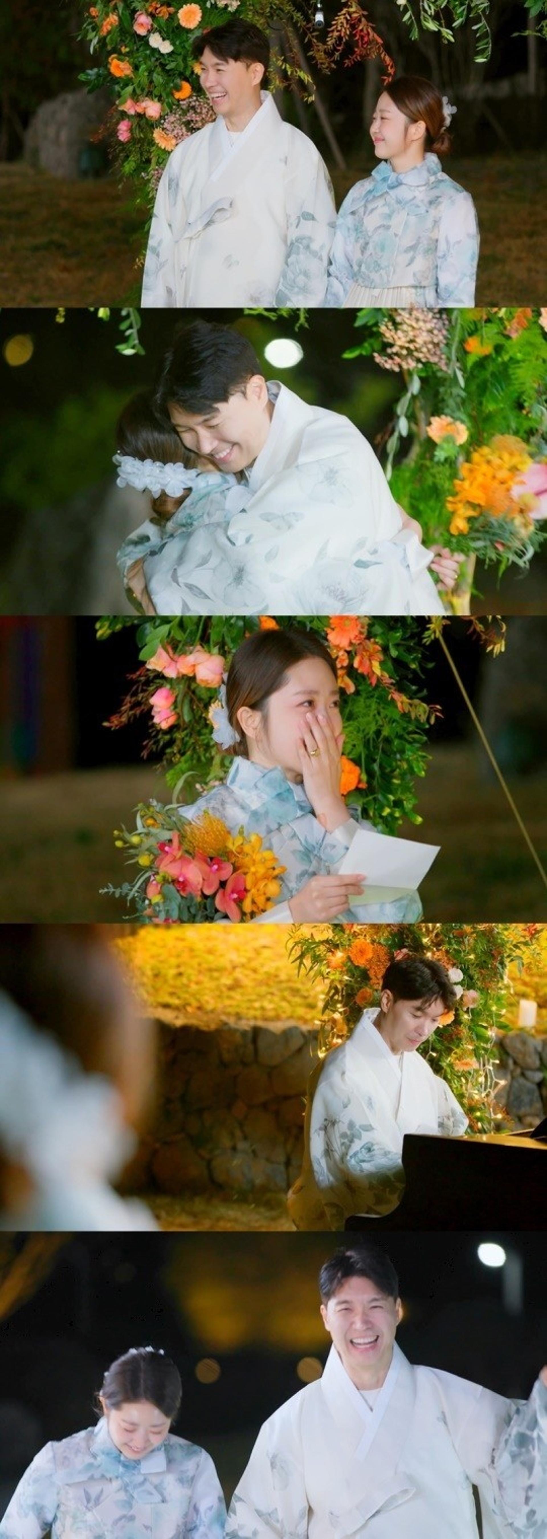 "언제나 함께할게"… 박수홍♥김다예, 눈물+감동의 '프러포즈 '