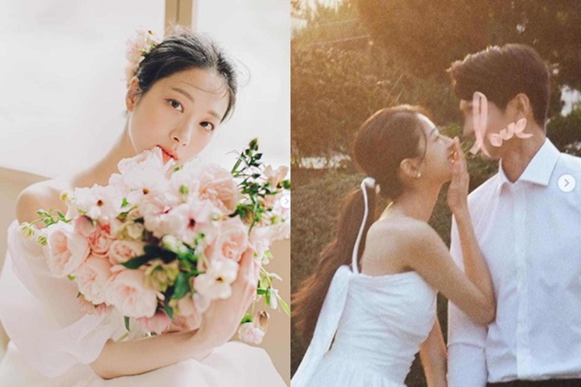 '5월의 신부' 나인뮤지스 민하 결혼… "선물처럼 찾아온 사람♥"