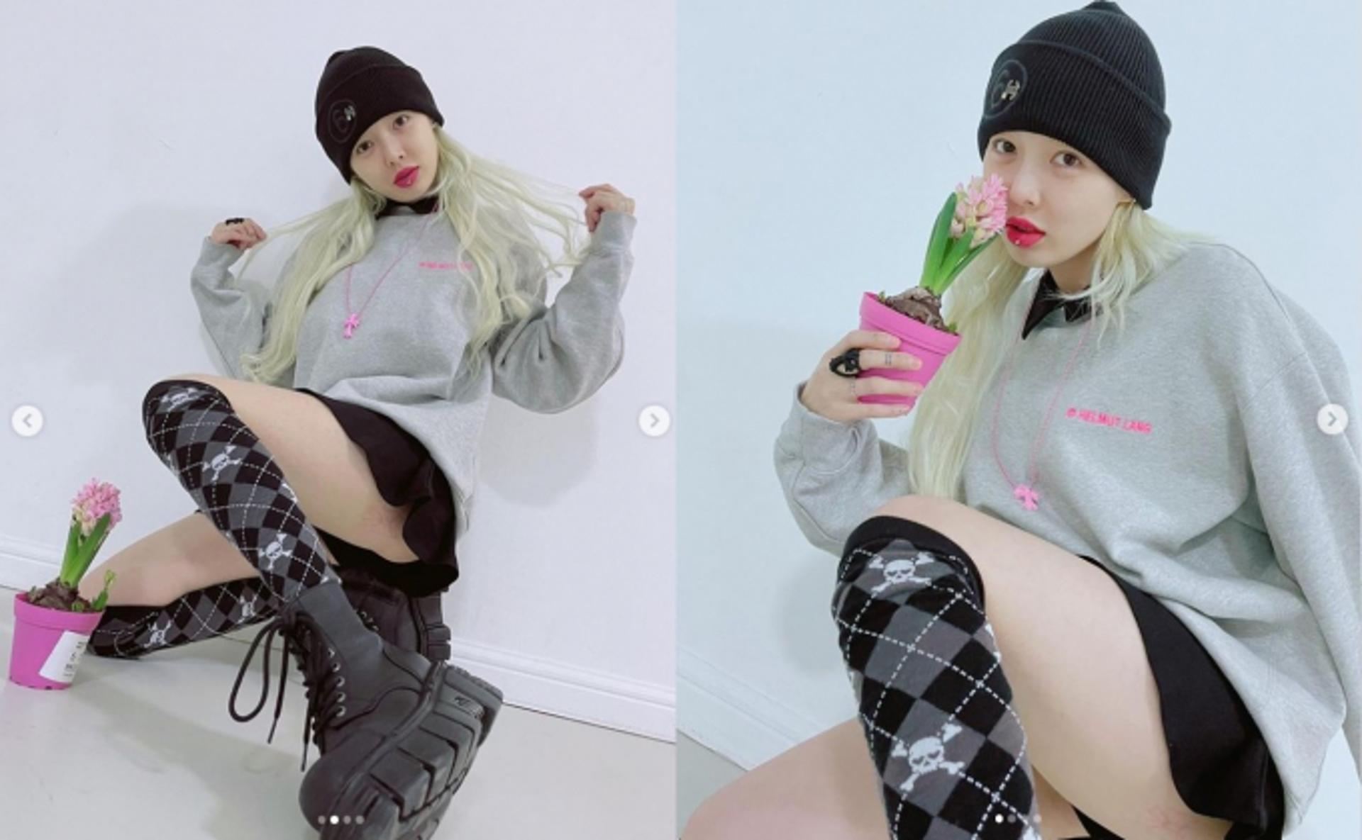 "이곳에 핑크색 타투를?"… 현아, 재결합설에는 침묵하더니