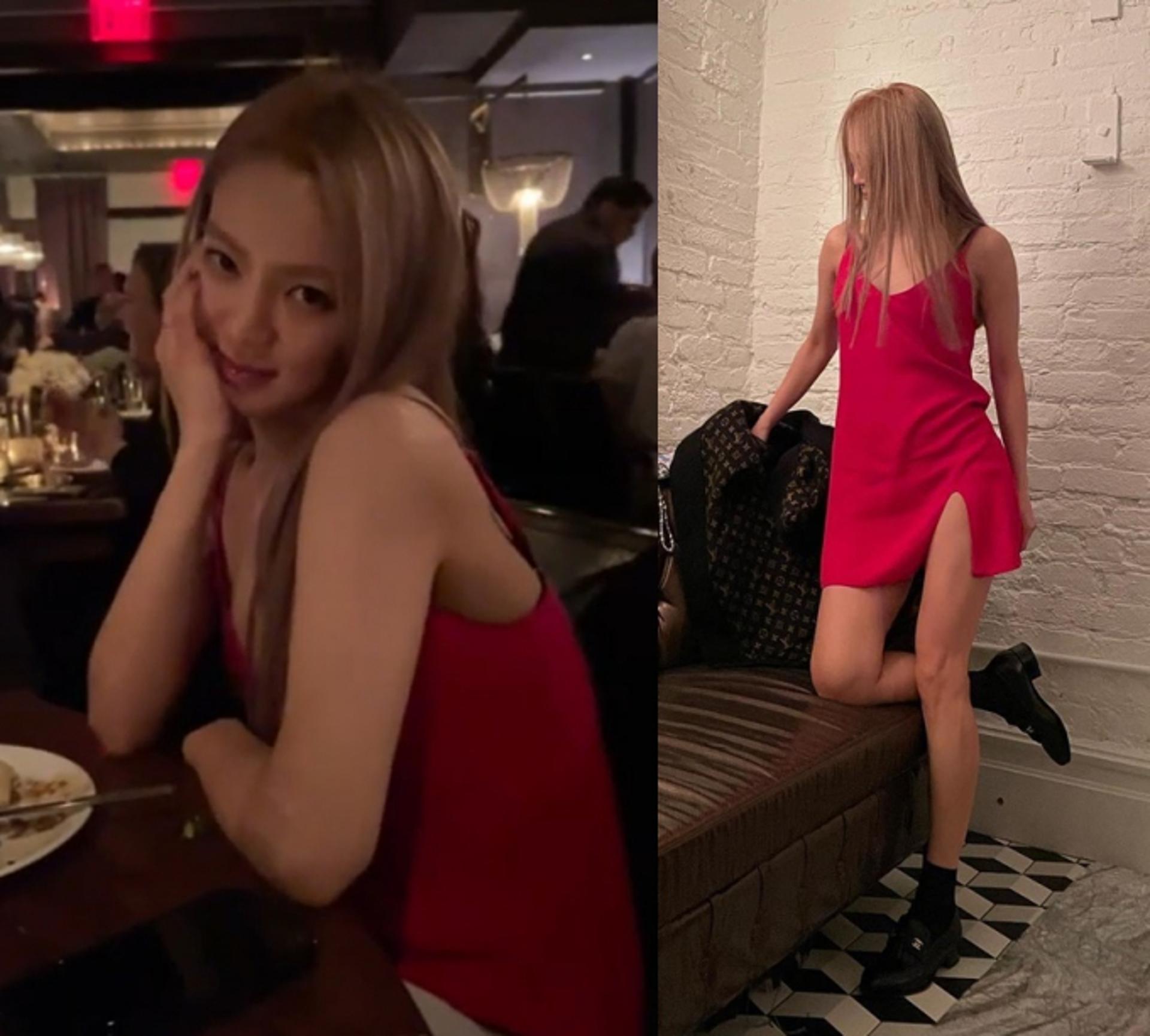 소녀시대 효연, 뉴욕서 선보인 새빨간 슬릿 원피스룩