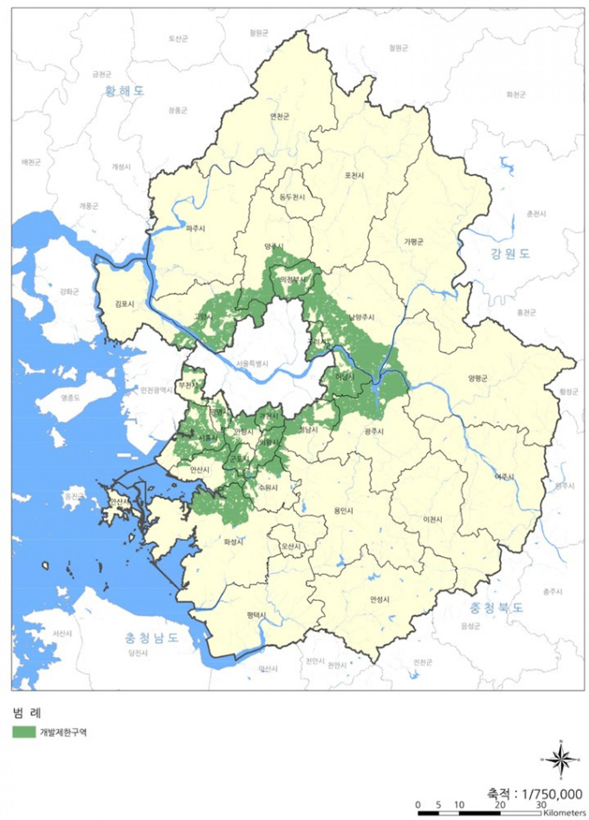 경기도 면적 11%가 개발제한구역…"실효성 있는 개발 필요"