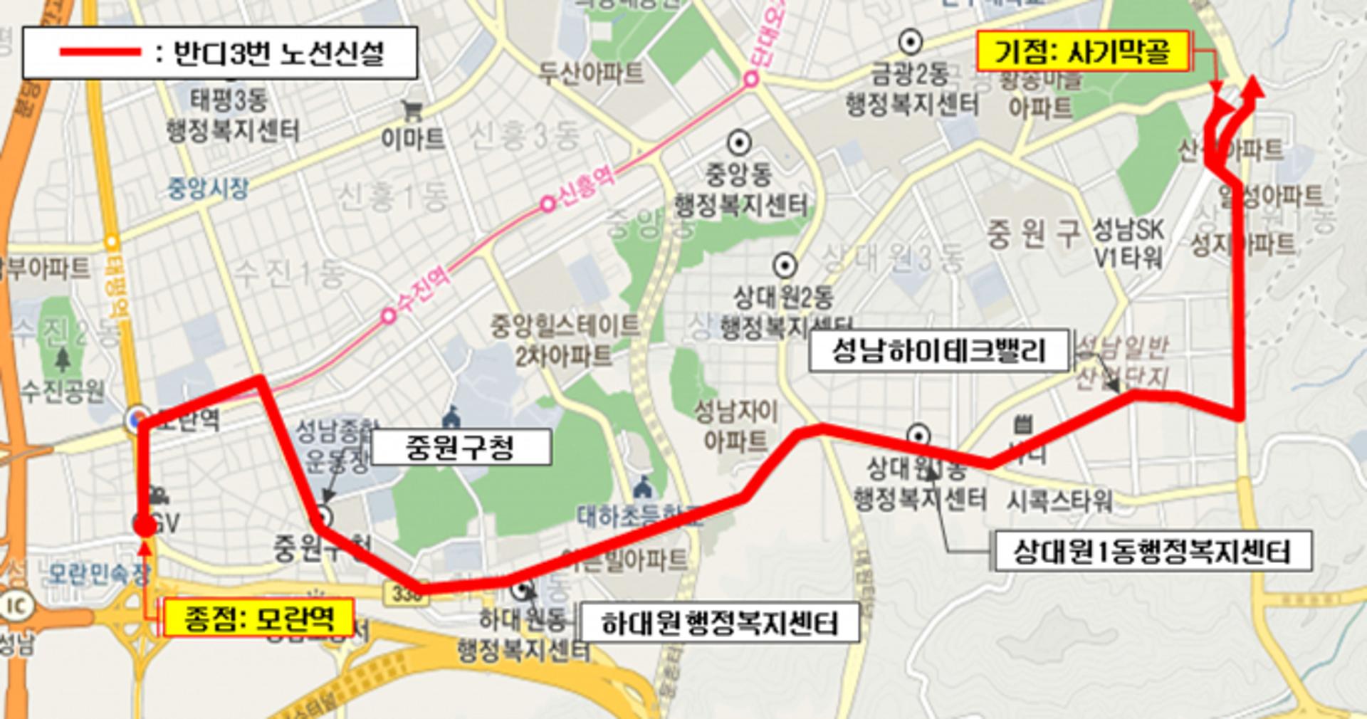 성남시, 심야·새벽 운행 '반디버스' 노선 2개 추가…총 5개