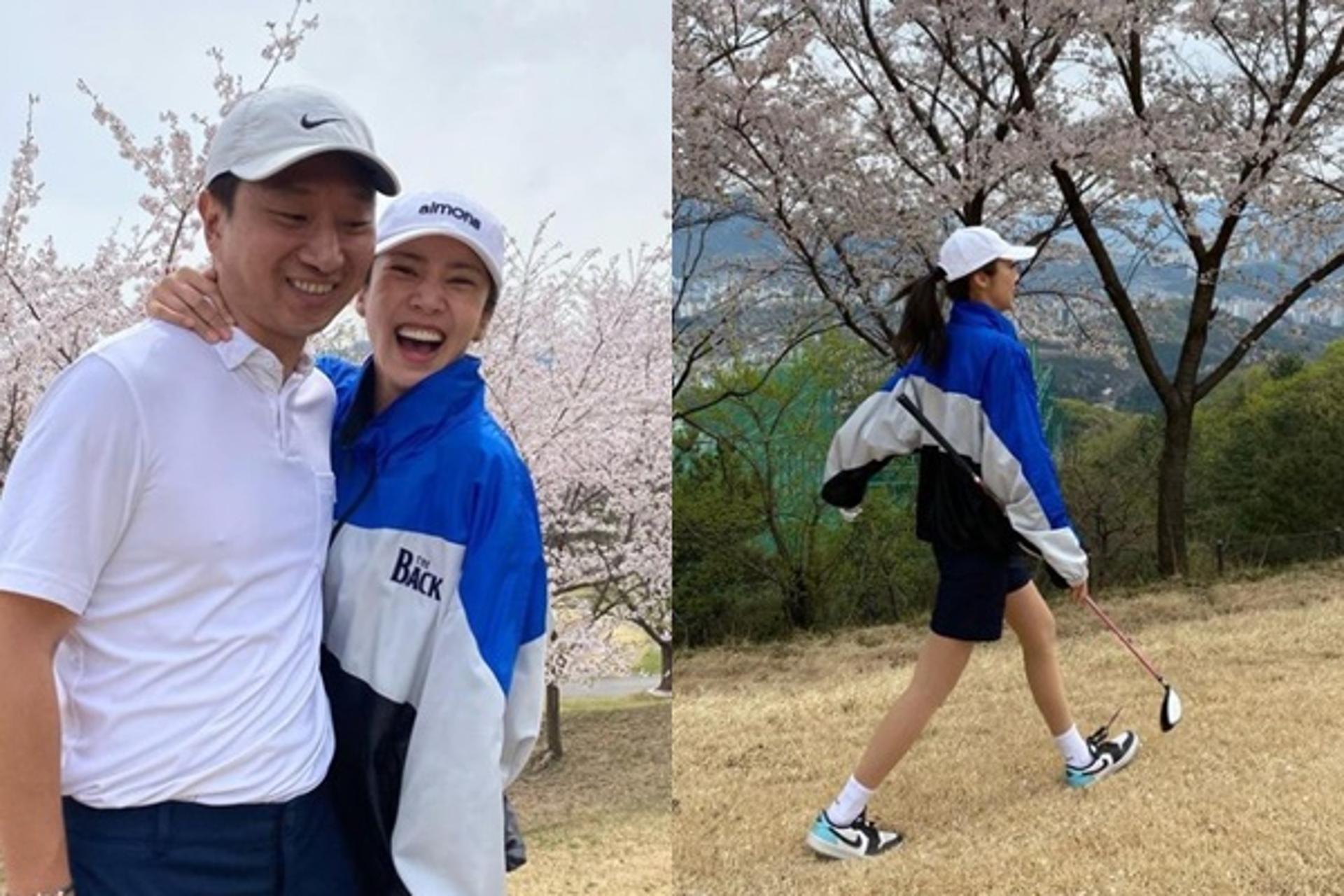 골프장 데이트 포착… 손담비♥이규혁, "꿀 떨어지는 신혼"