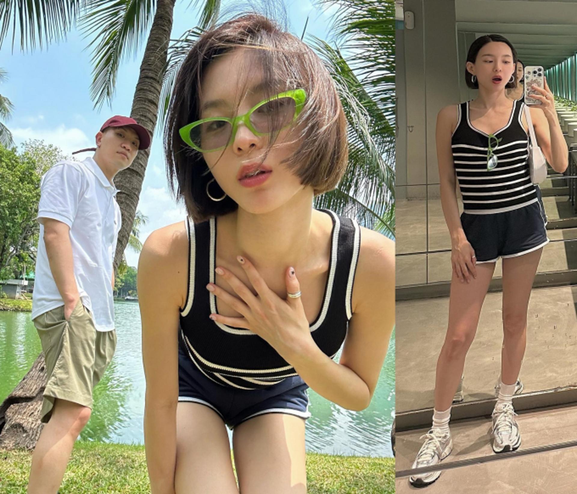 '개코♥' 김수미, 상큼한 휴양지룩…아이돌이래도 믿겠네