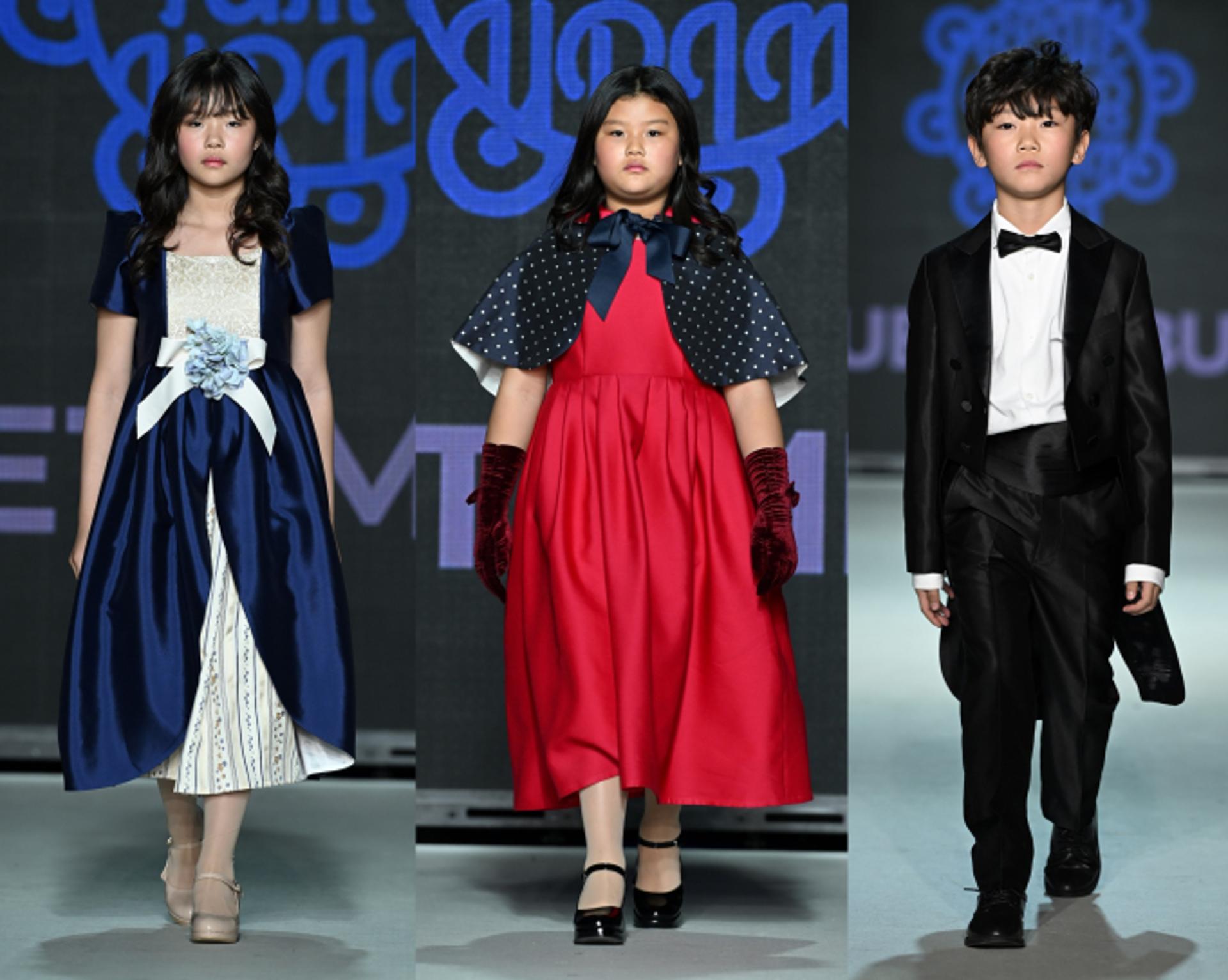 '이동국 자녀' 설아·수아·시안, 벤쿠버 키즈 패션위크 런웨이 올라