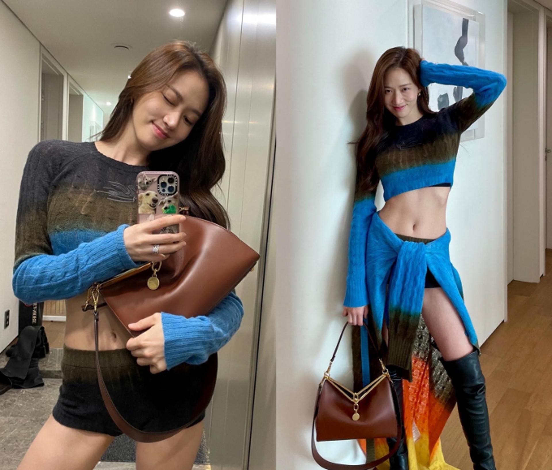 고성희, 집에서 크롭톱+싸이하이 부츠 신고…슬랜더 몸매 과시