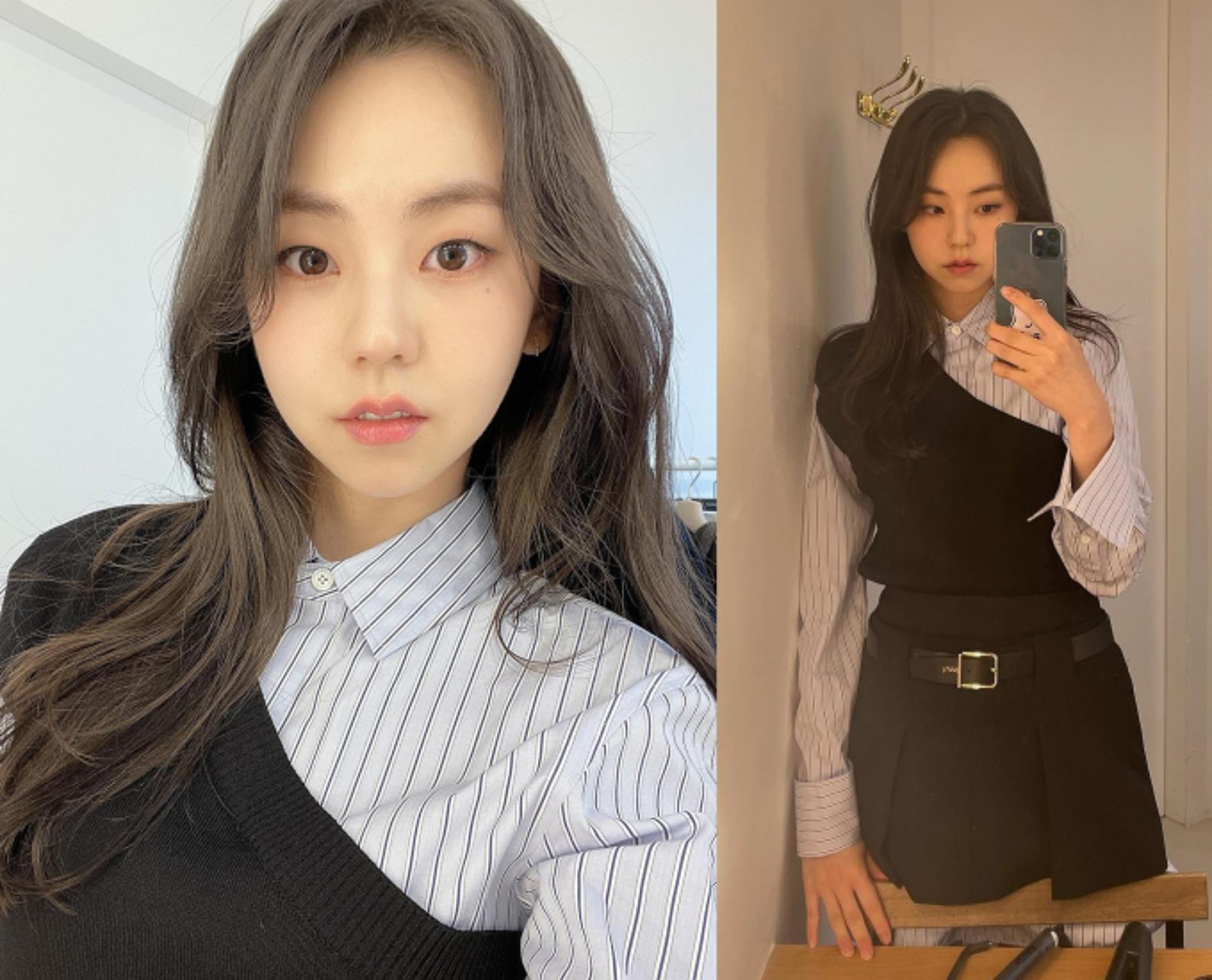 안소희, 세련된 셔츠 원피스 입고…성숙미 UP