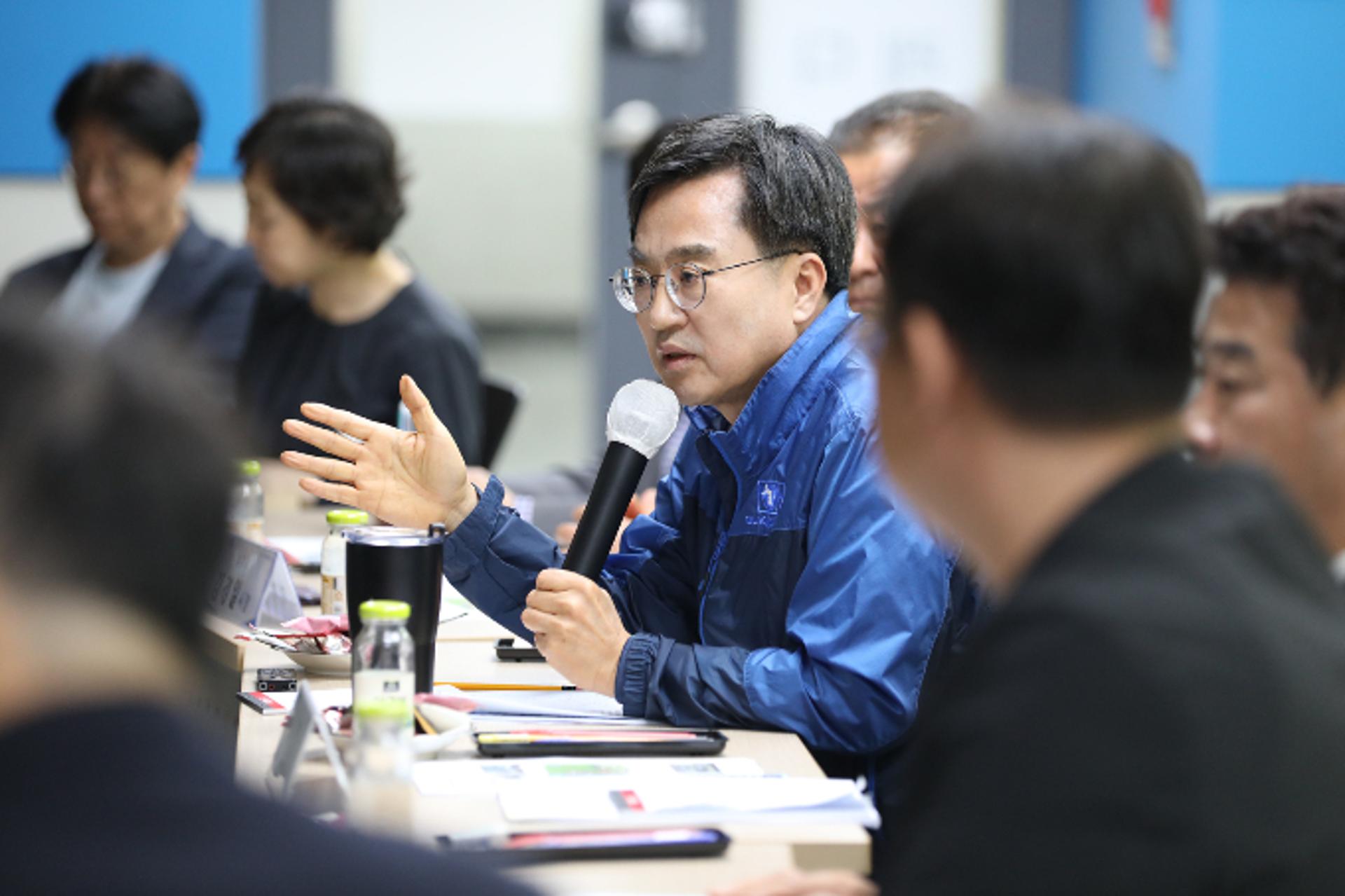 [머니S포토] 김동연, 경기미래교육 파주캠퍼스 현장방문