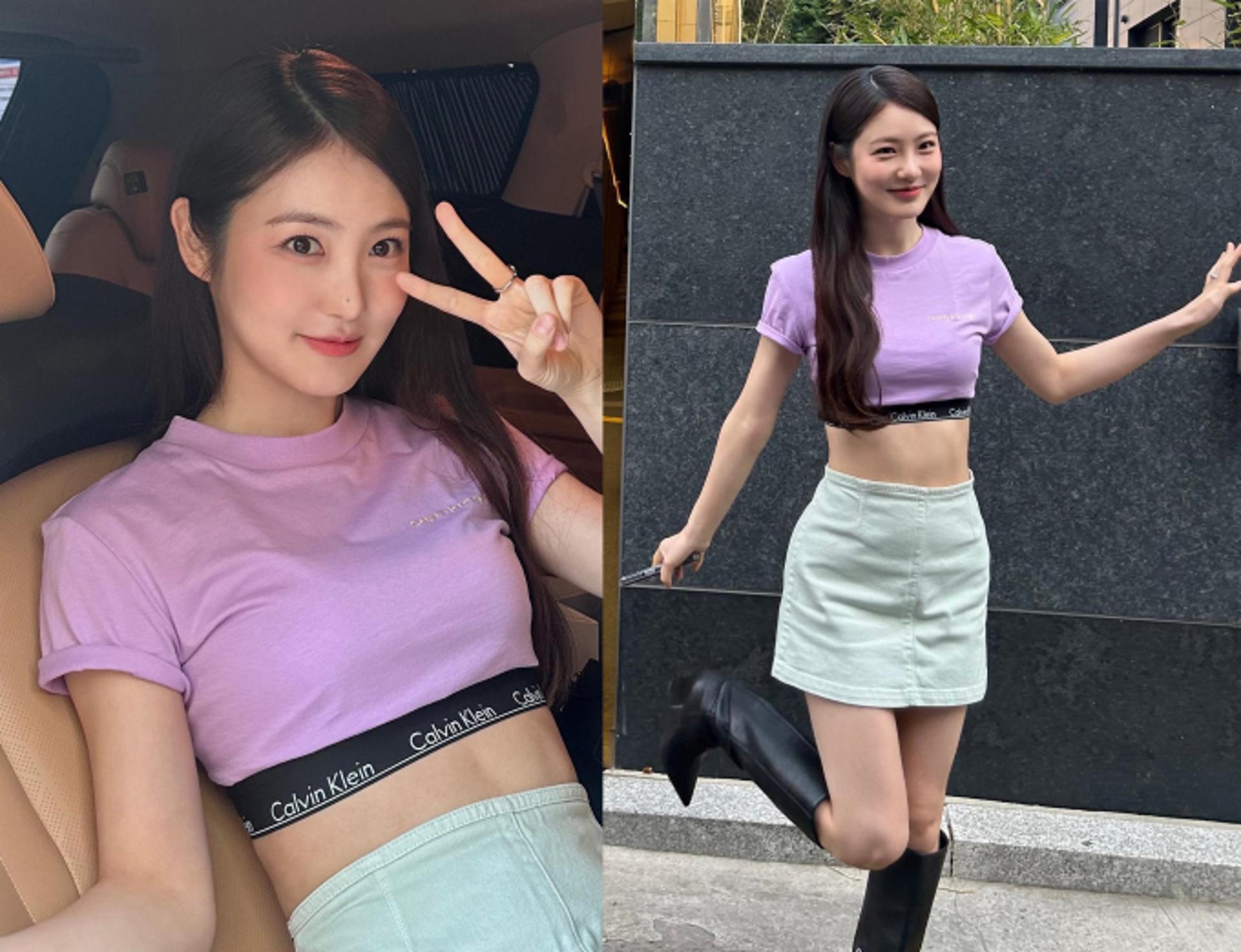 신예은, 크롭티+초미니 패션…원진아 "상큼하다 못해 시어요"