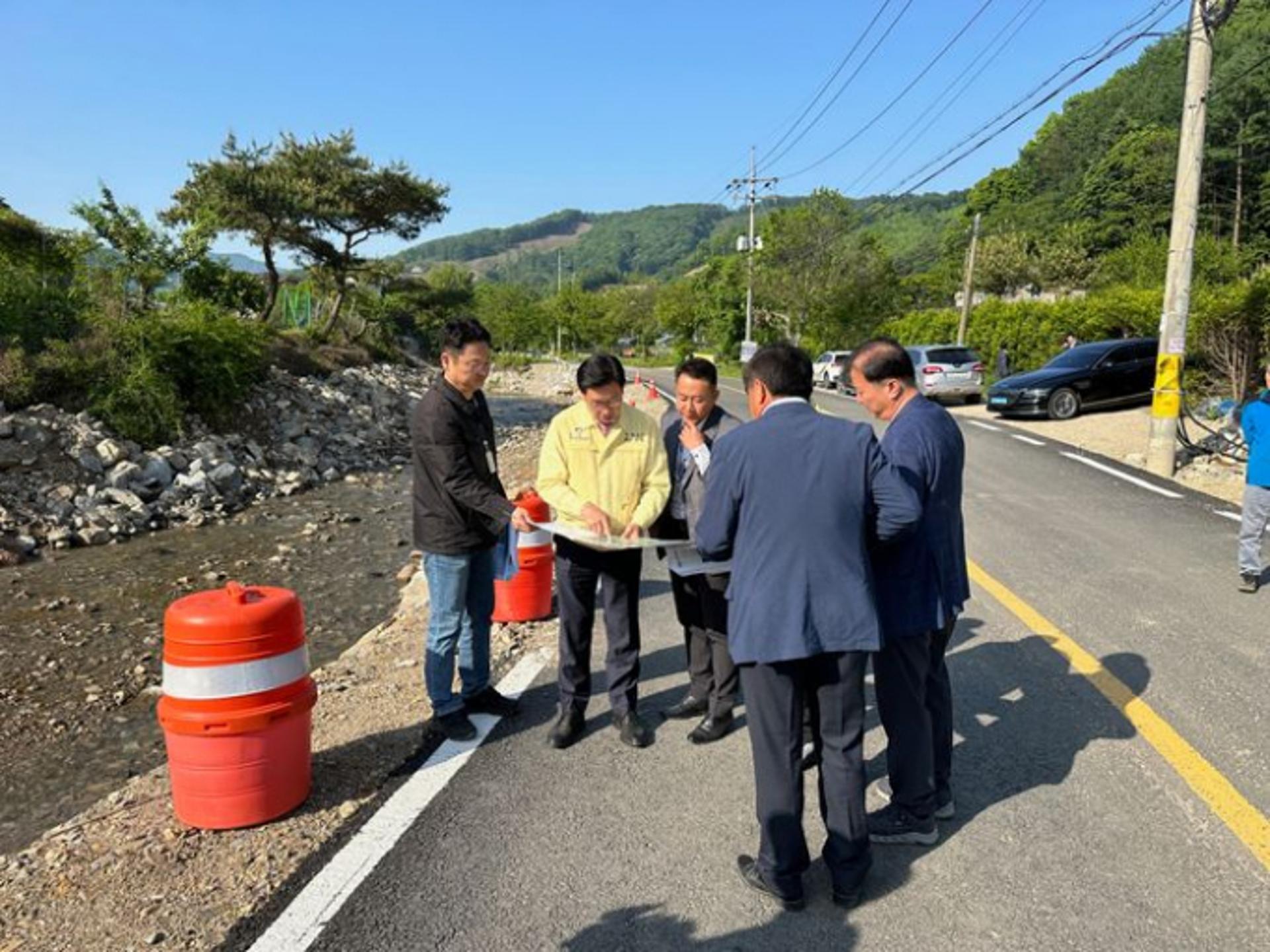양평군, 집중호우 피해 지역 복구현장 점검