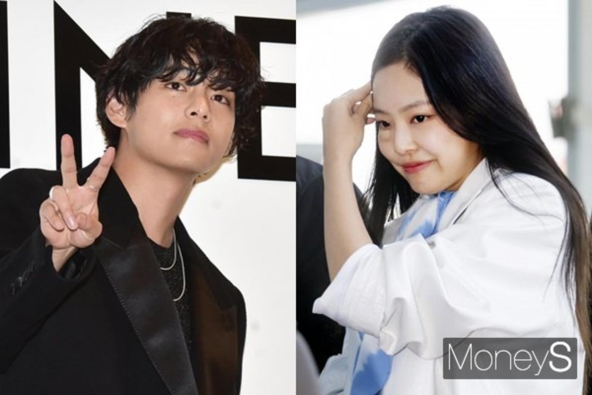 뷔♥제니, 파리 데이트 목격담… 팔짱 끼고 애정행각?