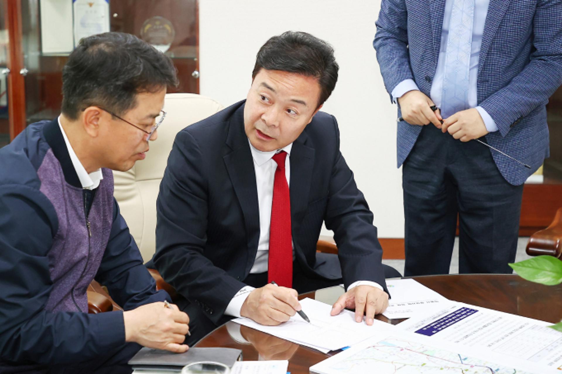 김성제 의왕시장, 동탄~인덕원선·경강선(월곶~판교) 조기착공 건의