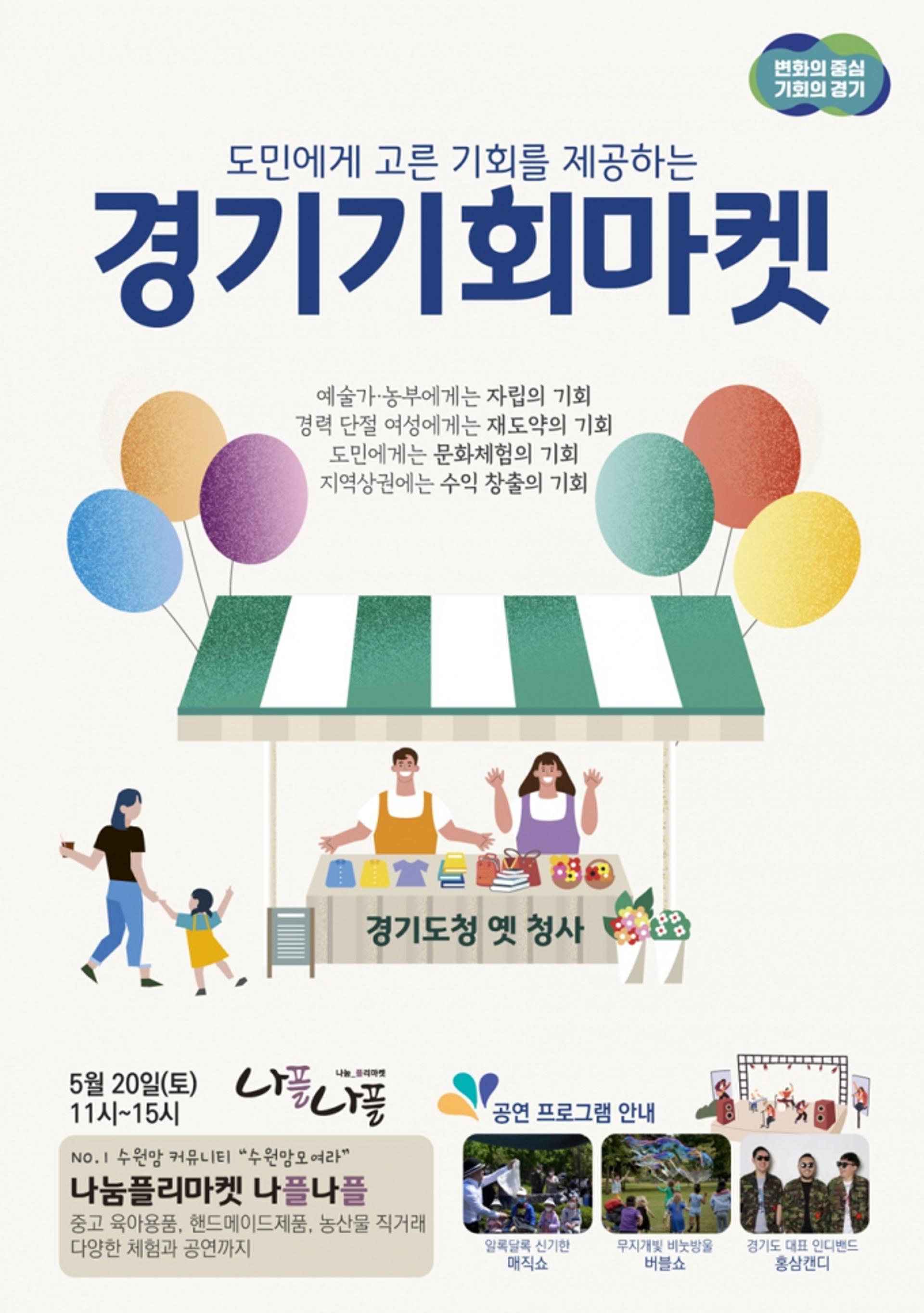 경기도, 20일 옛 청사서 세 번째 '경기기회마켓' 개장