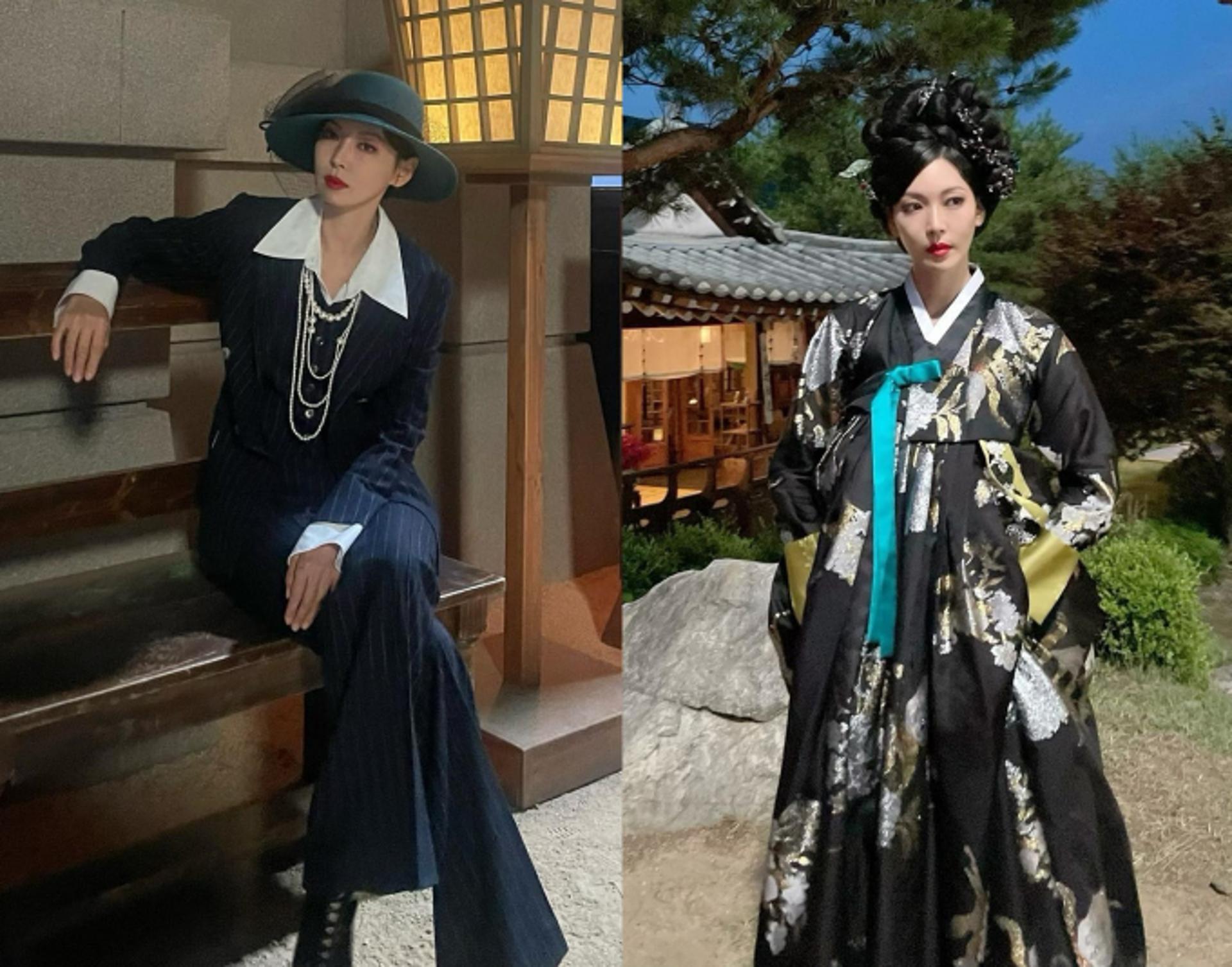 '구미호뎐 1938' 김소연, 시크 슈트 VS 고혹적 한복 자태