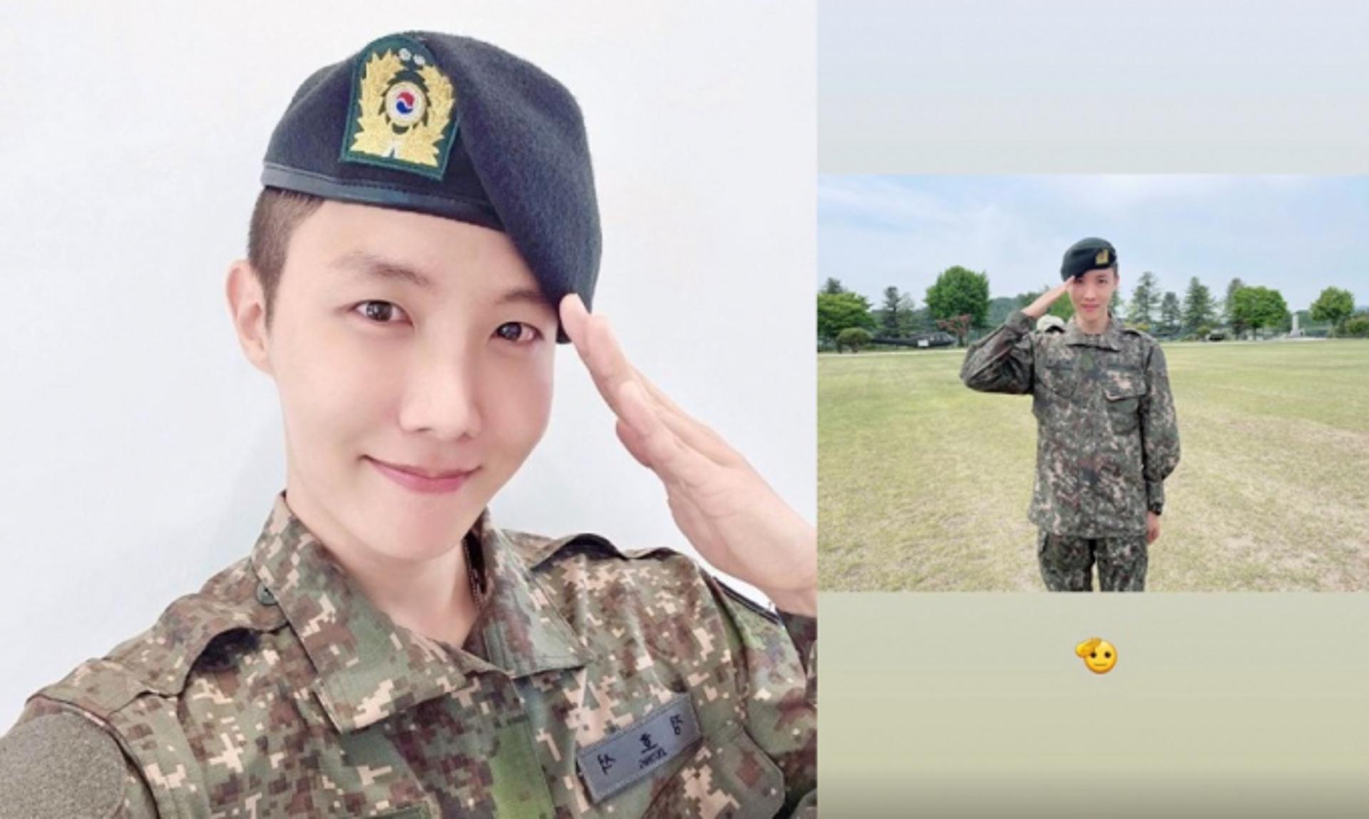 "핸드폰 신기해"…'방탄소년단' 제이홉, 이병 됐다