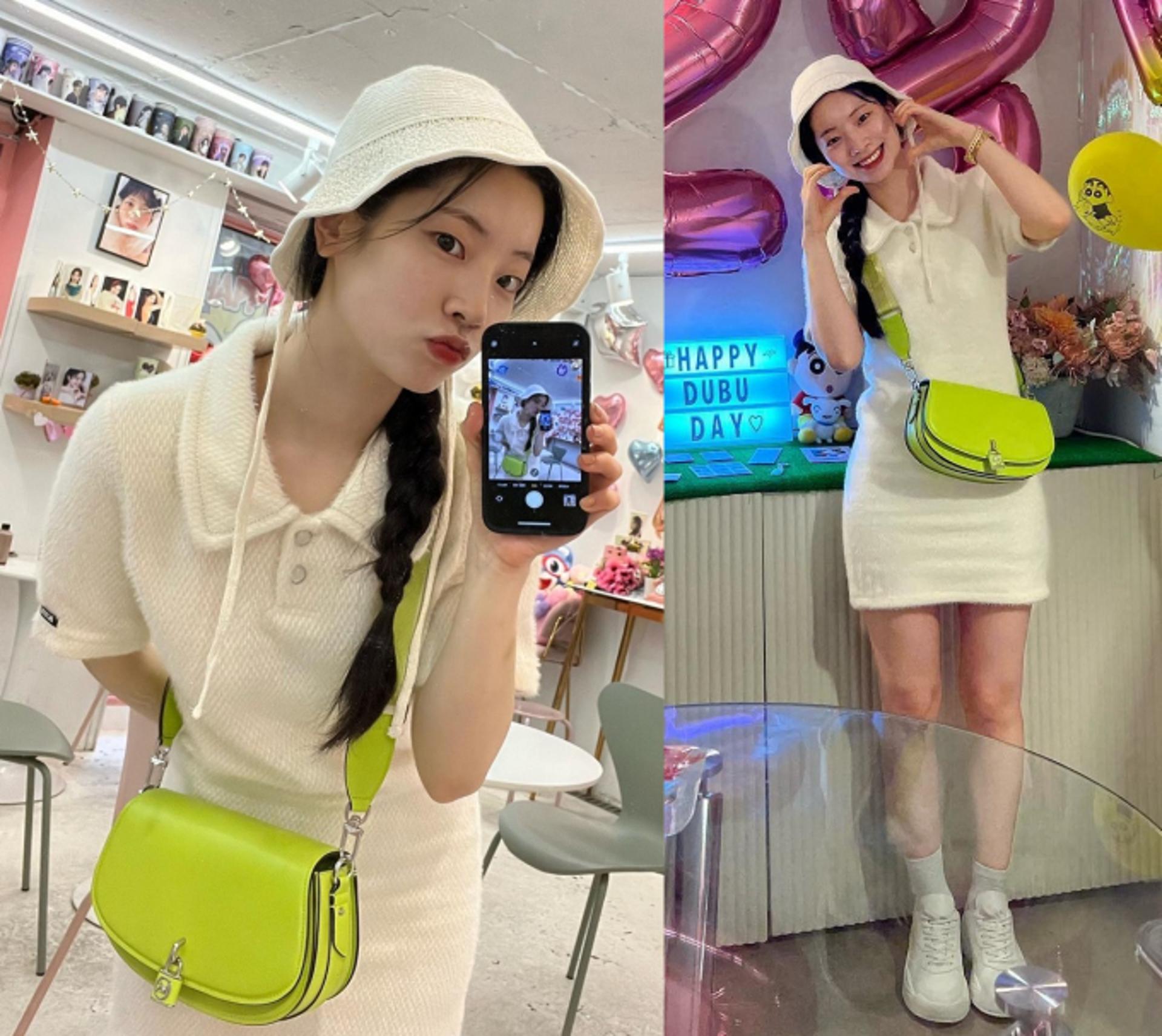 트와이스 다현, 생일 맞은 두부의 올 화이트 패션