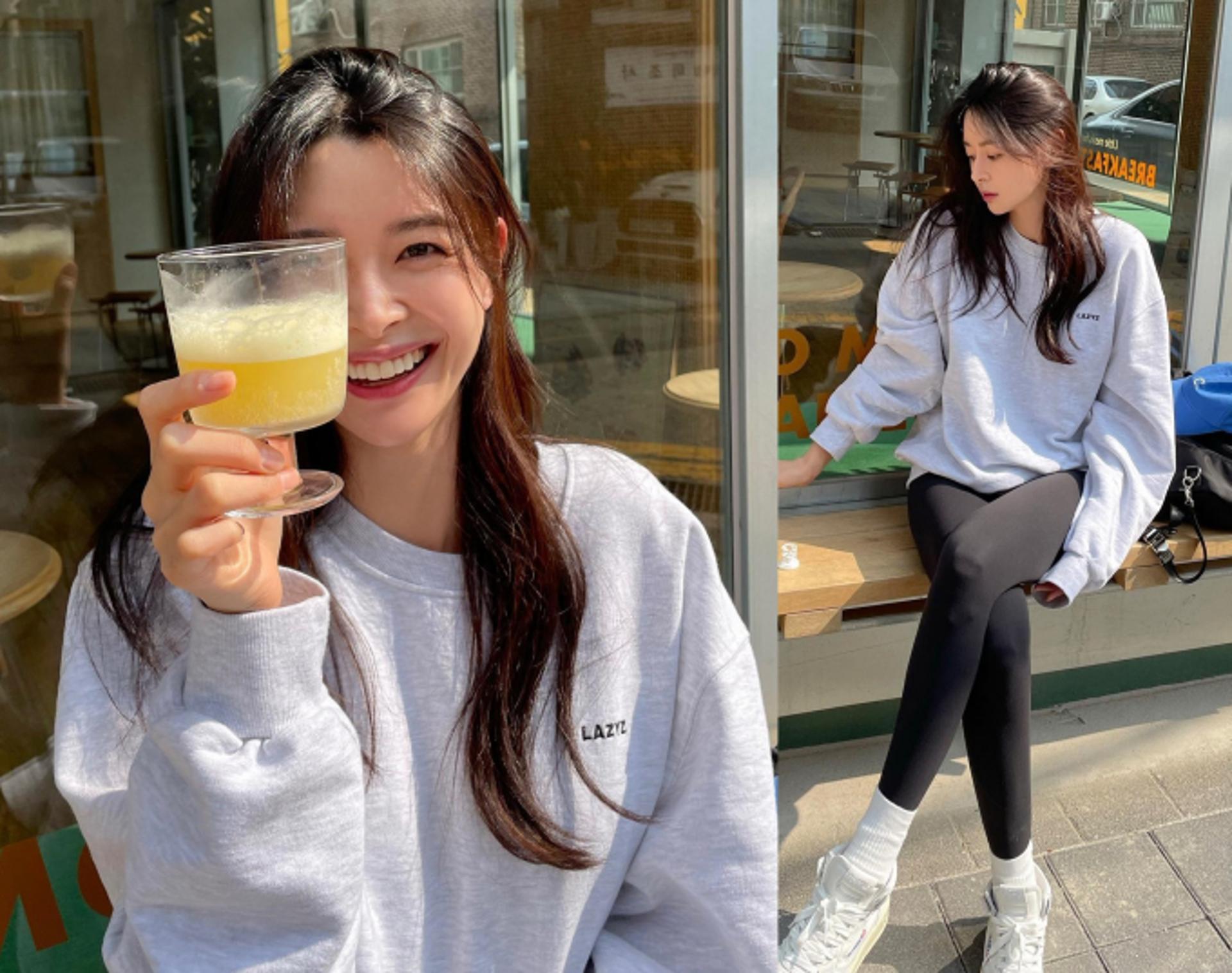 권나라, 레깅스 자태가 이렇게 청초할 일?