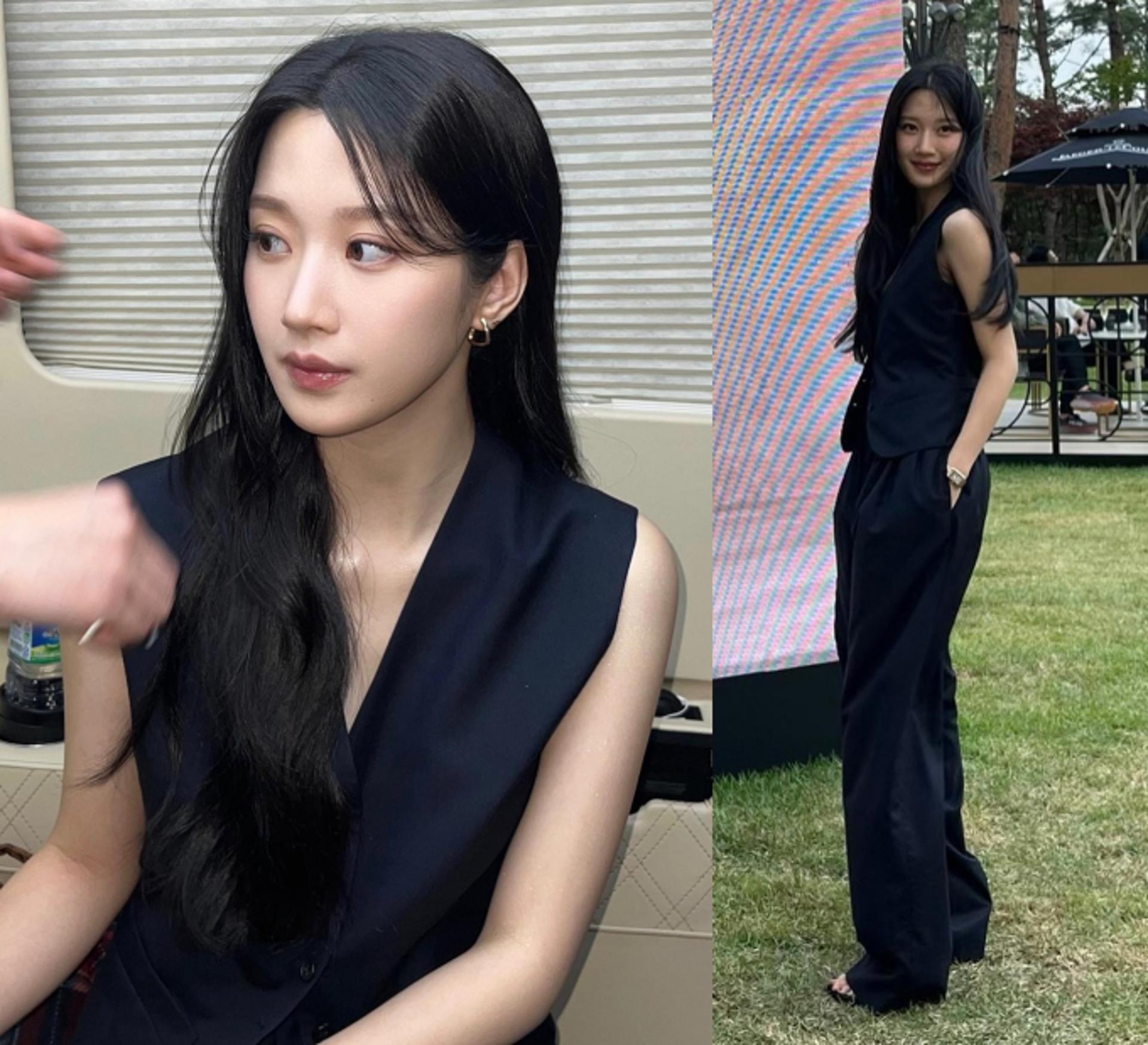 문가영, 머리부터 발끝까지 올블랙…'우아한 아우라'