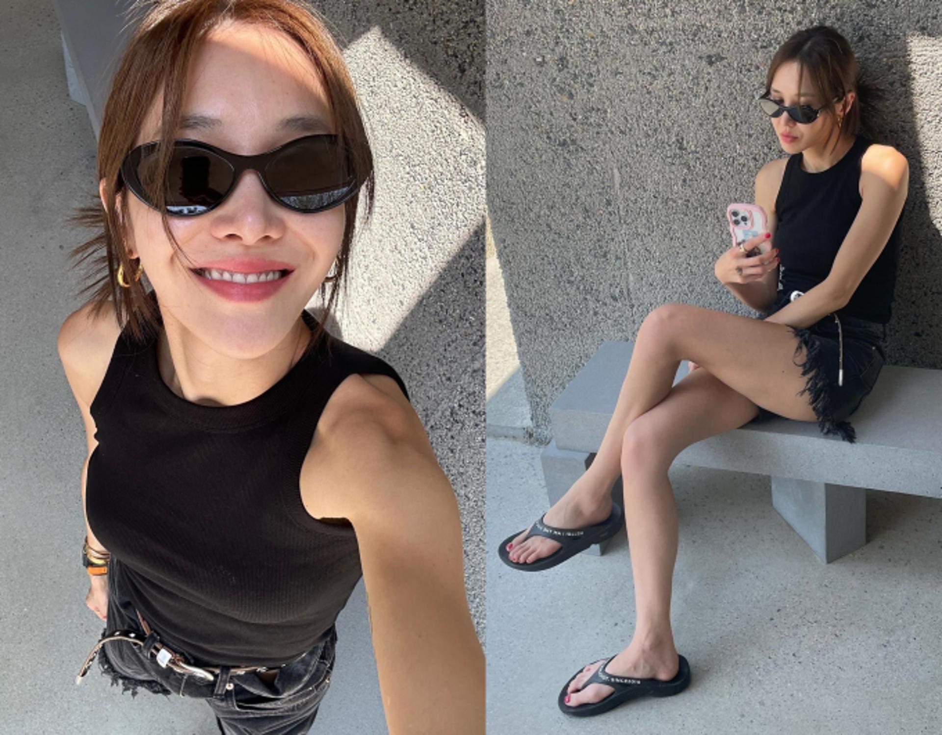 '엄태웅♥' 윤혜진, 10살 딸 맘 맞아?…역대급 늘씬 몸매