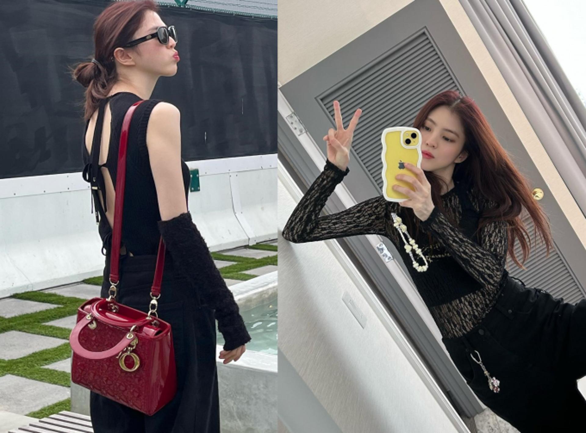 한소희, 찰떡같은 올블랙 패션