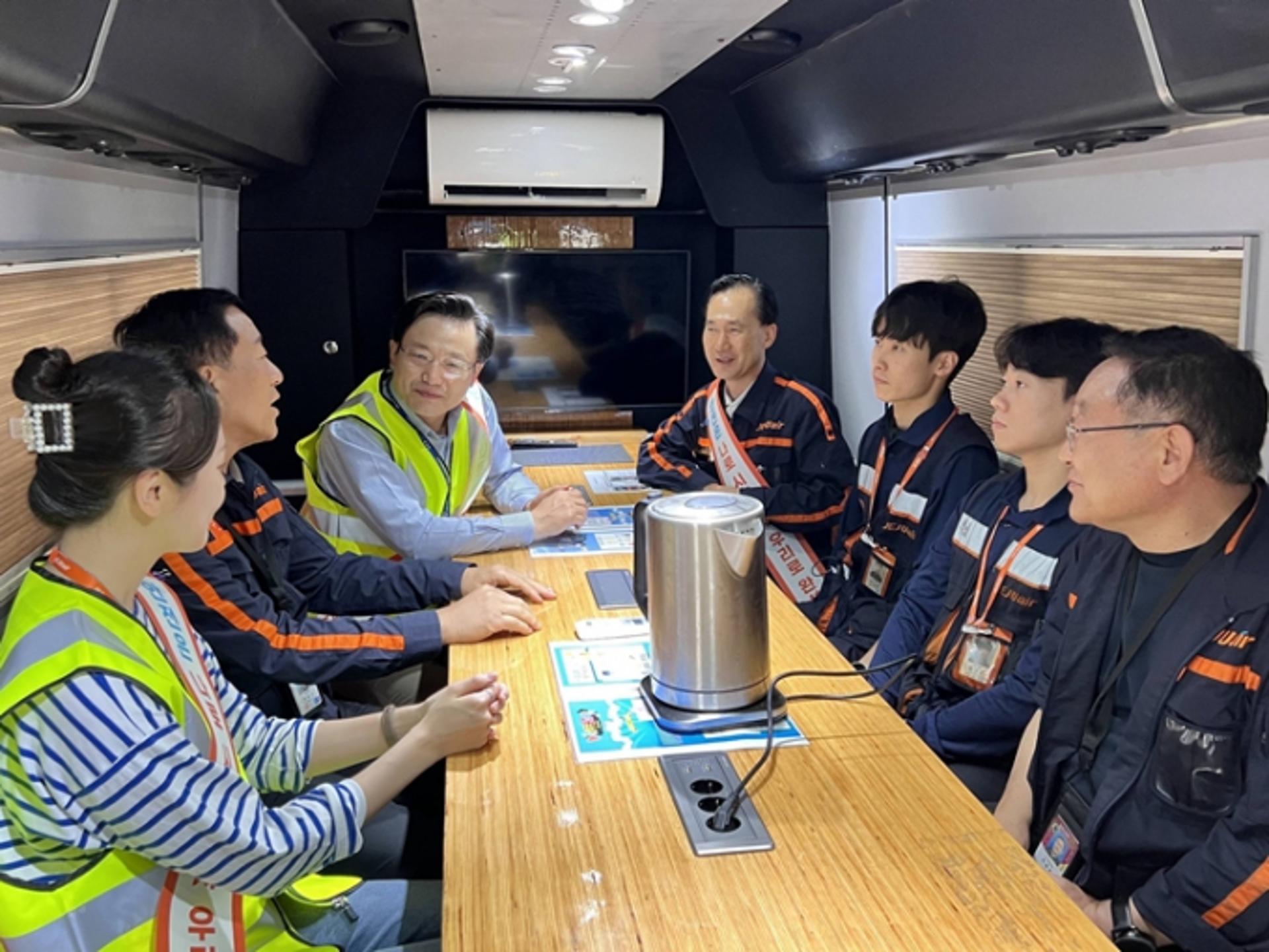 김이배 제주항공 대표, 혹서기 근로자 안전보건점검… 위해 요소 예방