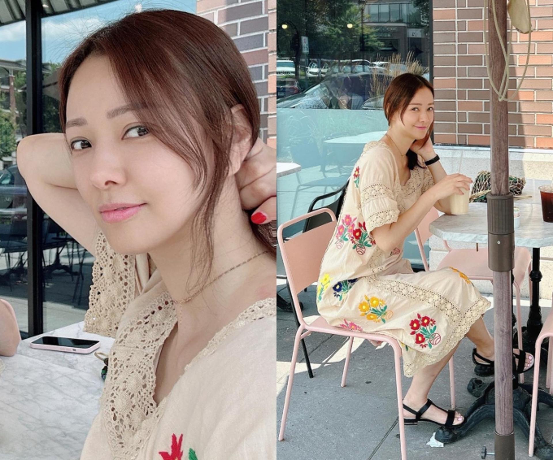 '권상우♥' 손태영, 꽃 자수 원피스 입고 청순 매력 '폴폴'