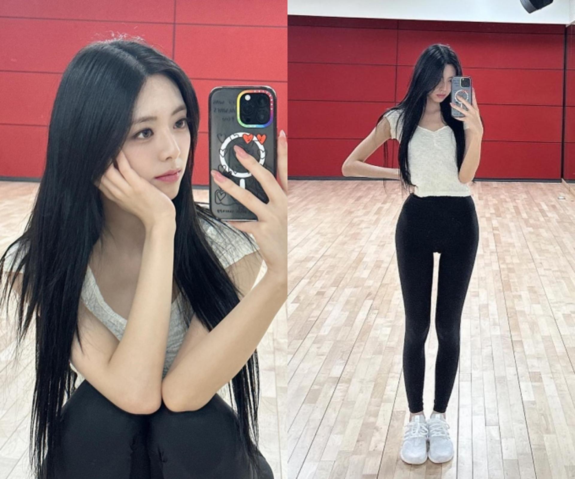있지 유나, 레깅스 입고 뽐낸 황금 골반라인