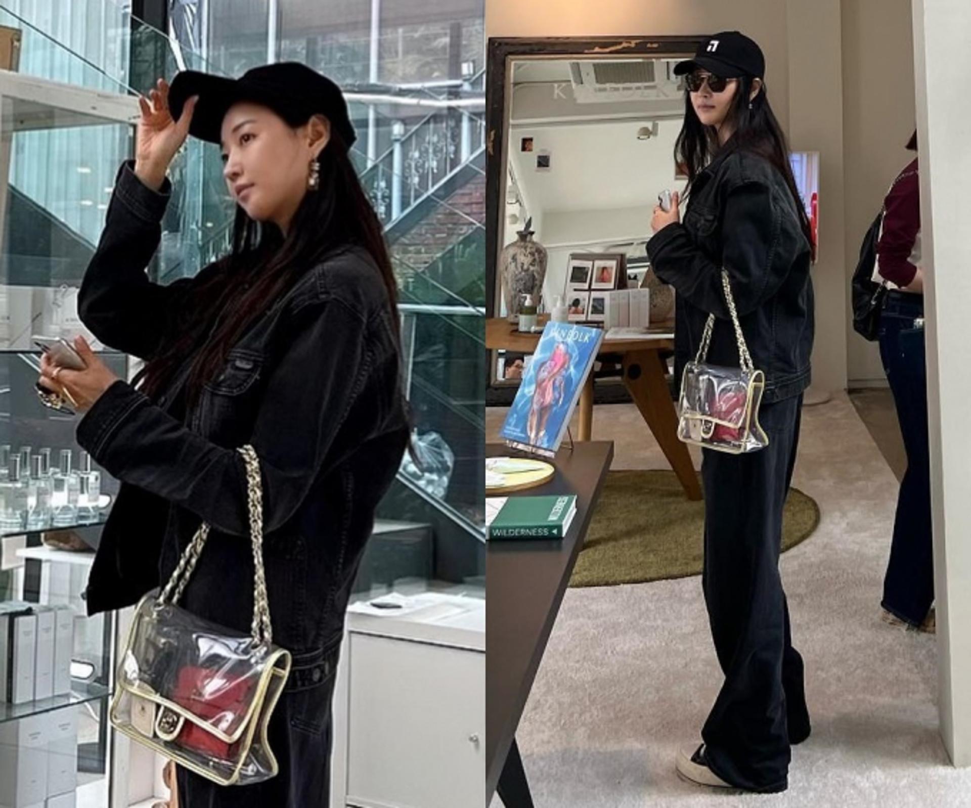 김사랑, 20대 같은 초동안 미모+힙한 청청 패션