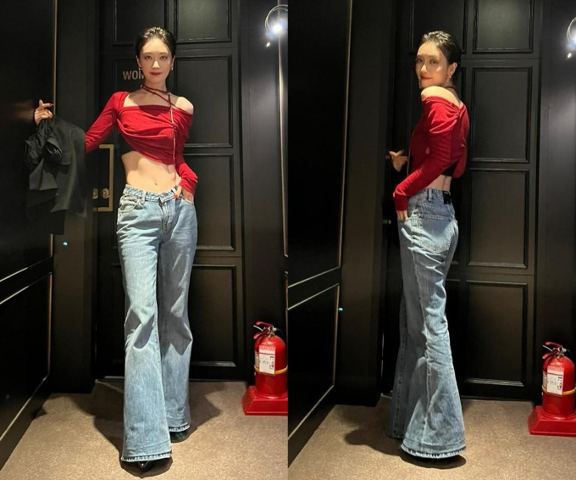 김히어라, 포마드 숏컷+레드가 찰떡…독보적인 매력