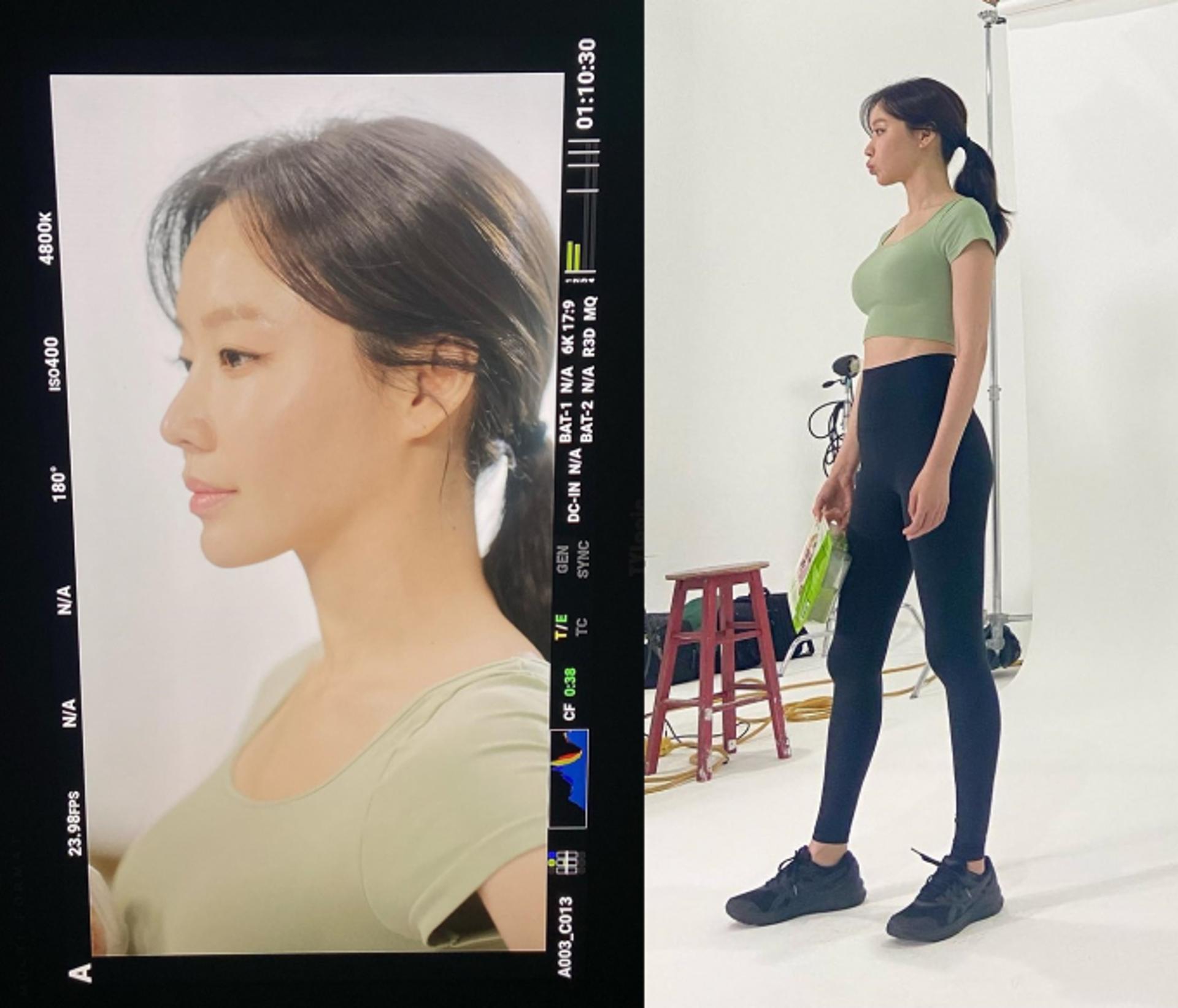 '41세' 김아중, 무보정 레깅스 핏이 이 정도