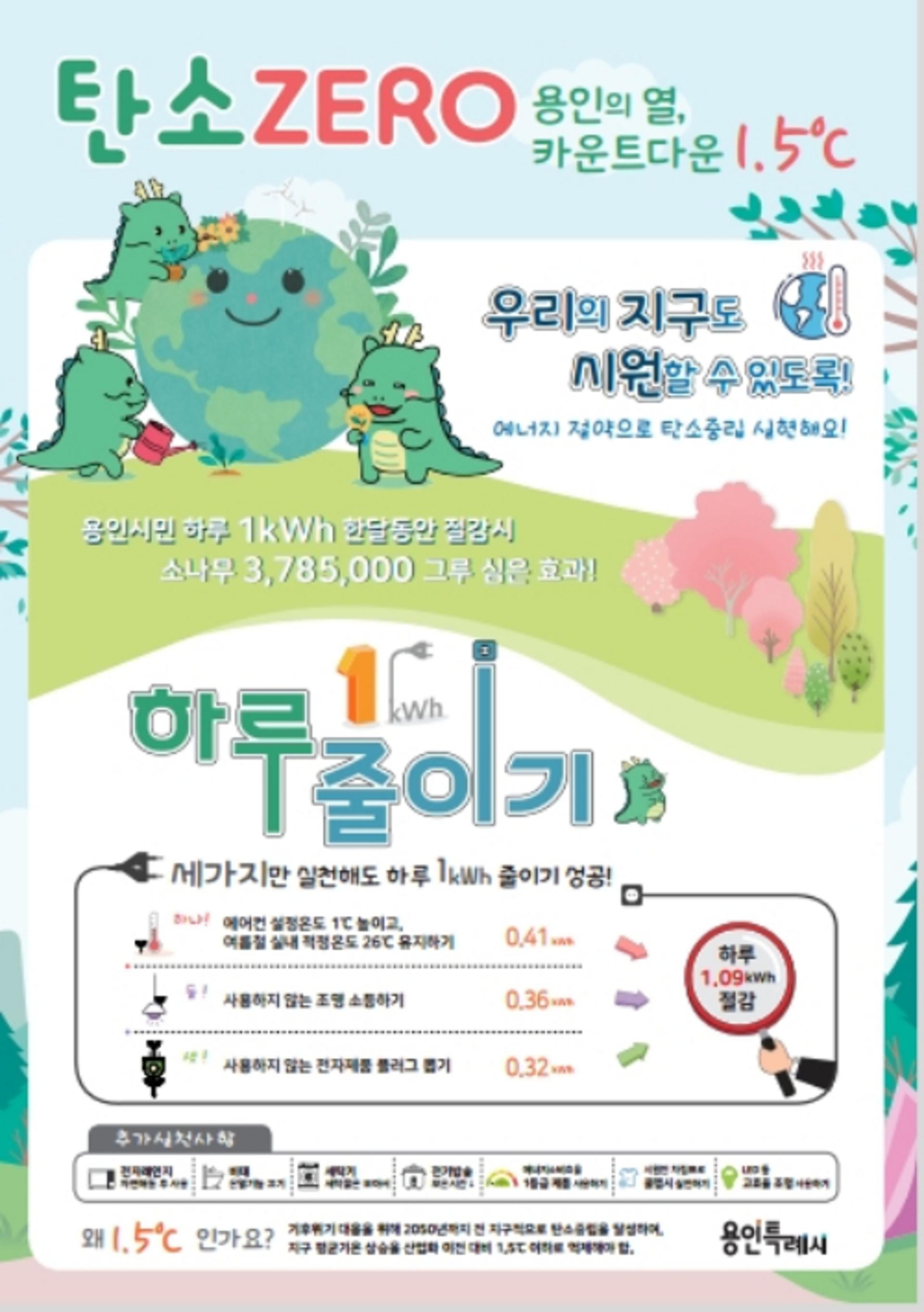 용인시, 탄소중립 생활실천 공모사업 참여단체 모집…28일까지