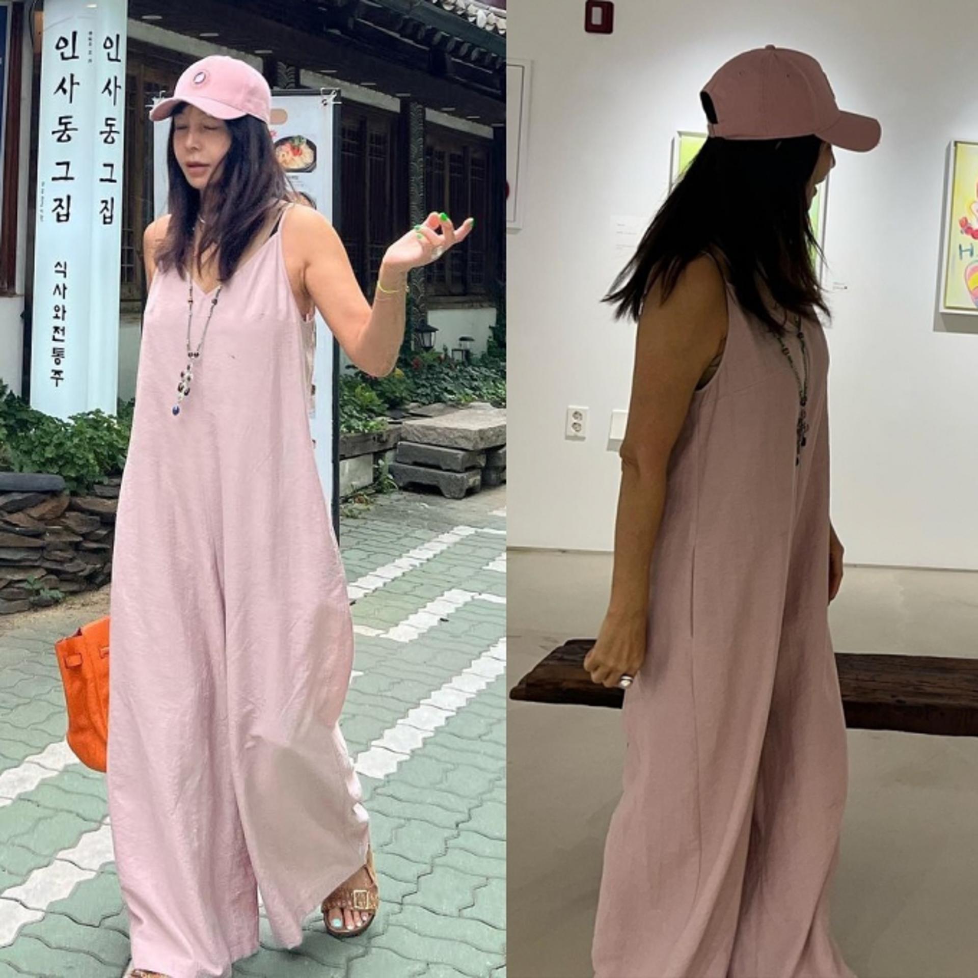 황신혜, 60대 맞아? 귀여운 핑크+핑크 데일리룩