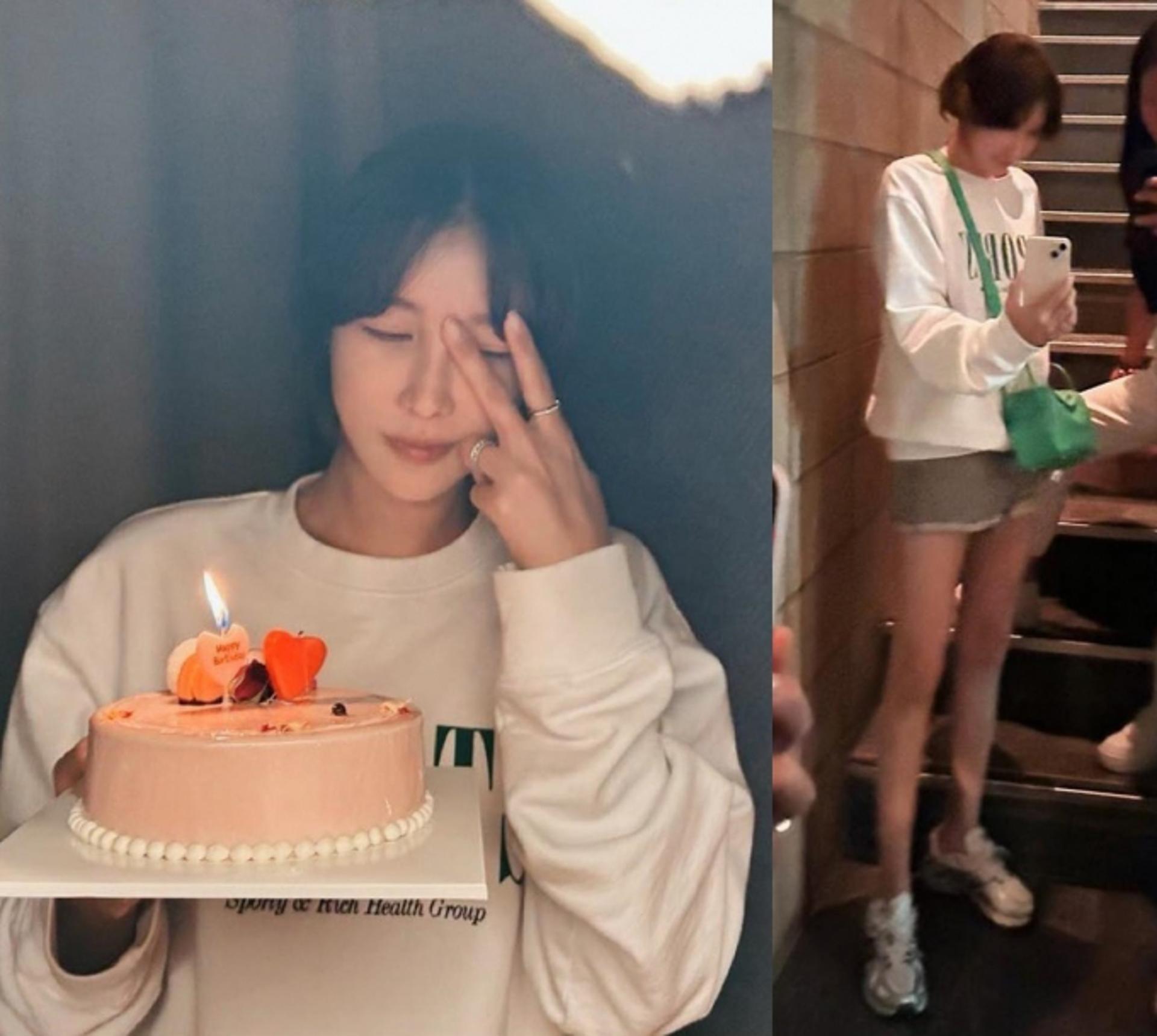 이지아, 45번째 생일 기념 인증샷 공개…부러질 듯 가녀린 각선미