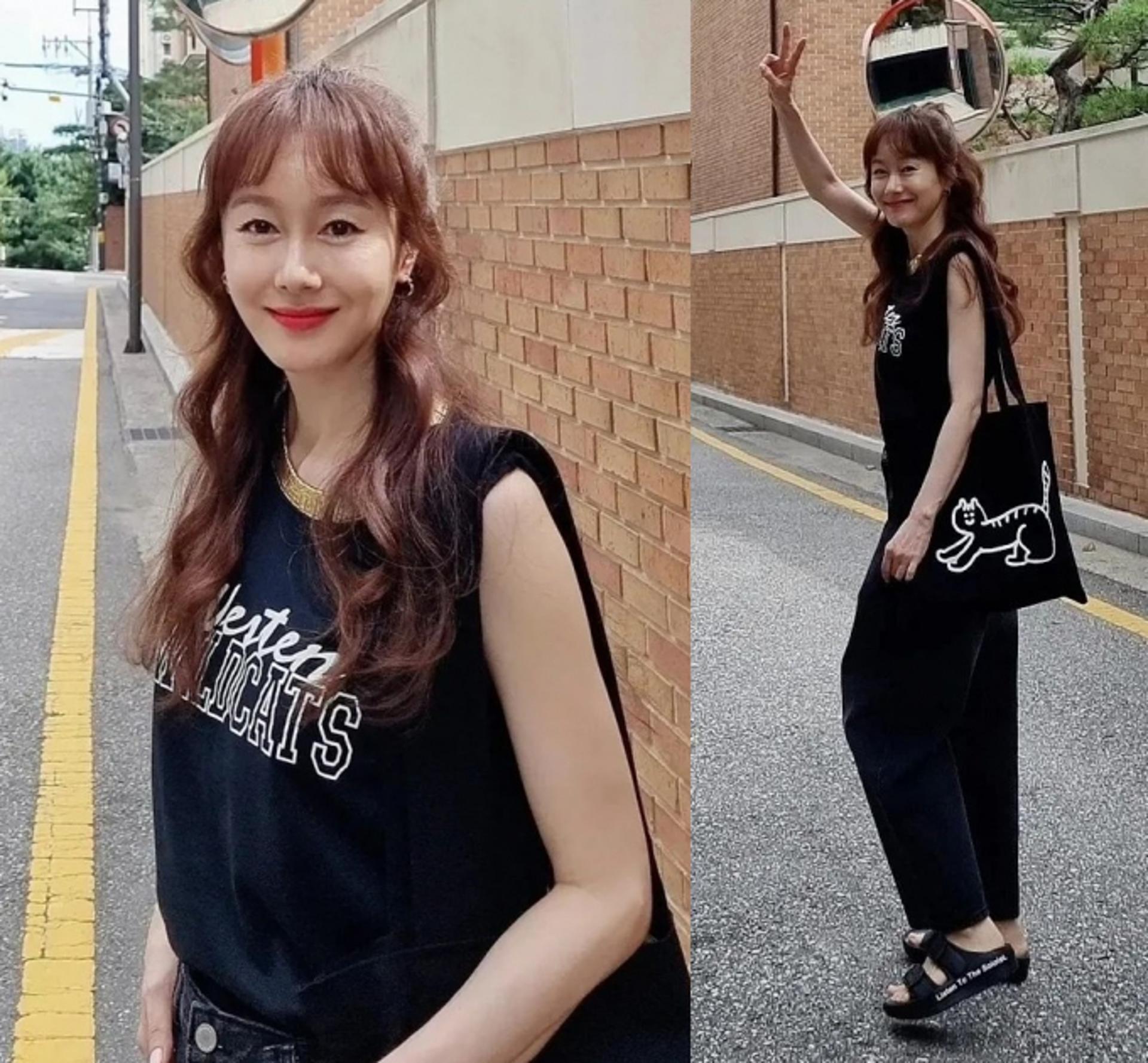 김지수, "대본 리딩갈 땐 ○○○가 최고"… 프리한 꾸안꾸 패션