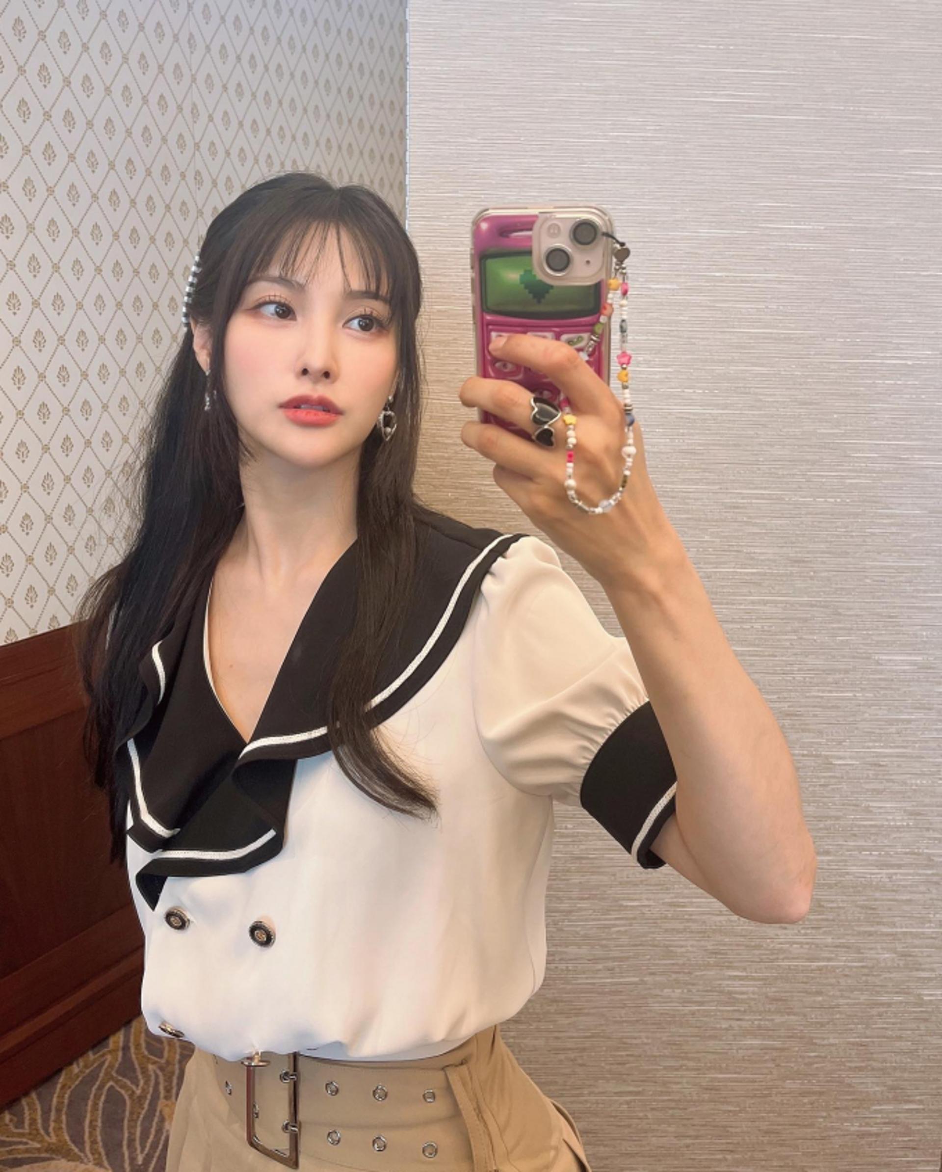 '30대 중반' 카라 박규리, 상큼 걸리시룩…비주얼은 20대