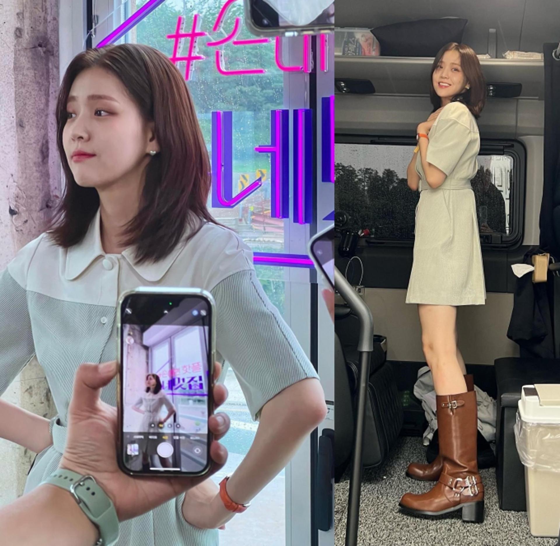 김지은, 터프한 '바이커 부츠'도 로맨틱하게~