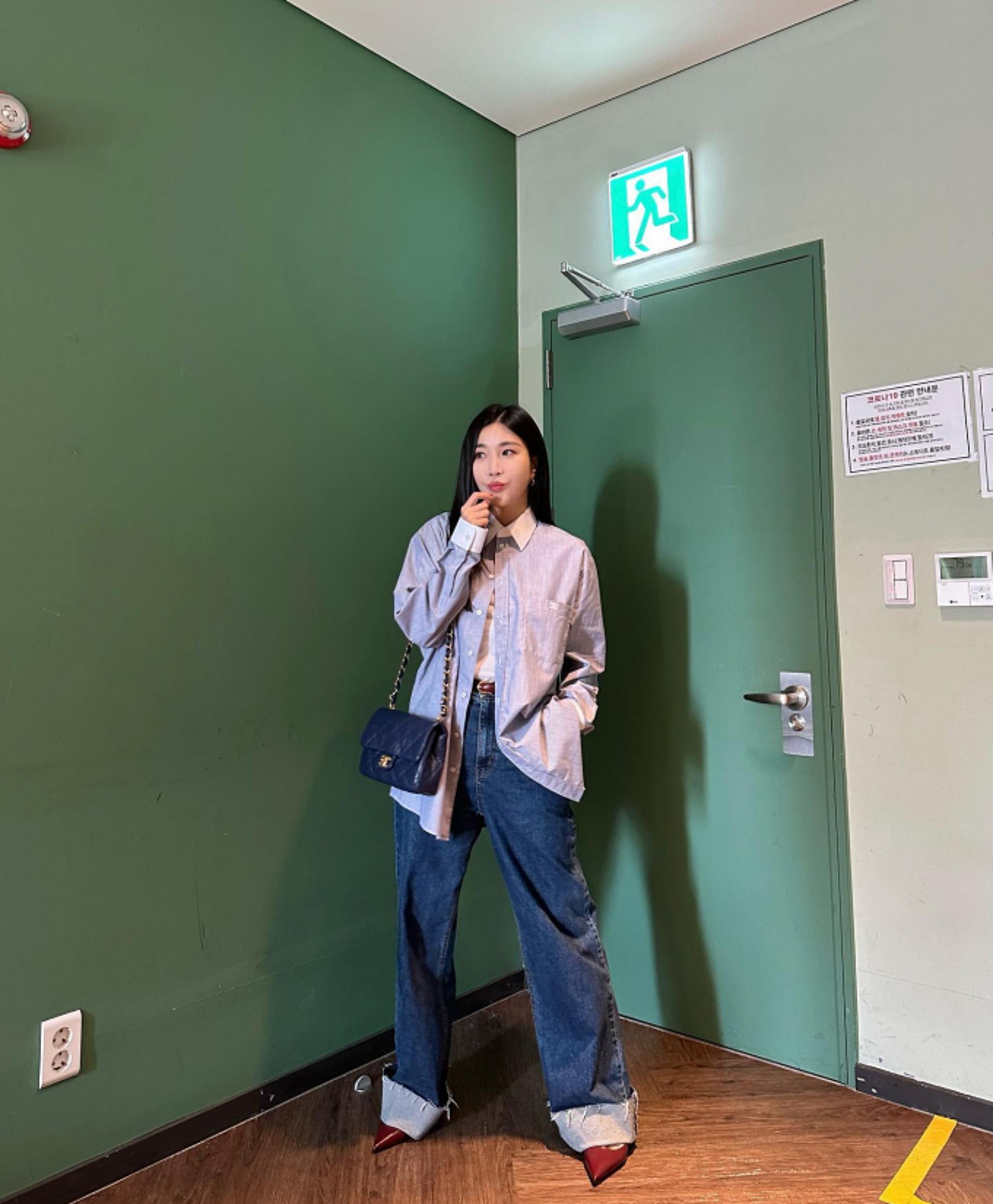 이해리, 남편 옷 입었나?…귀여운 루즈핏 데일리룩