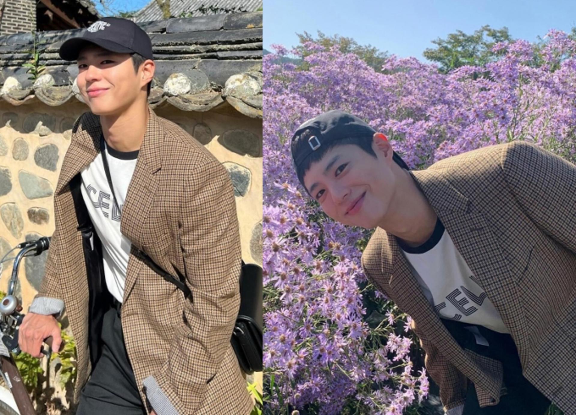 박보검, 가을 풍경 속 멜로 눈빛…러블리 남친짤 갱신