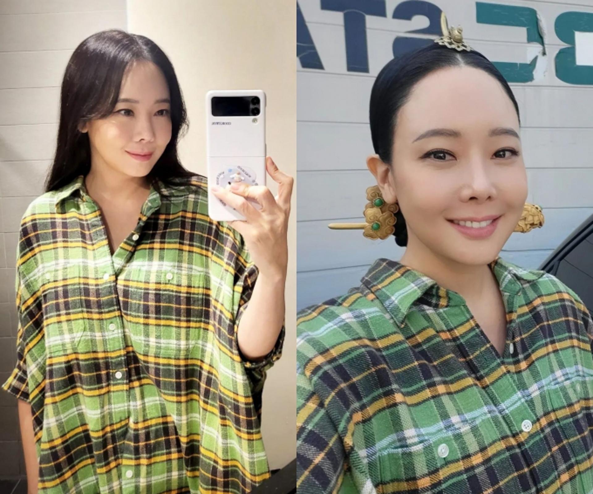 소유진, 머리 하나 바꿨을 뿐인데…"같은 옷 다른 느낌"