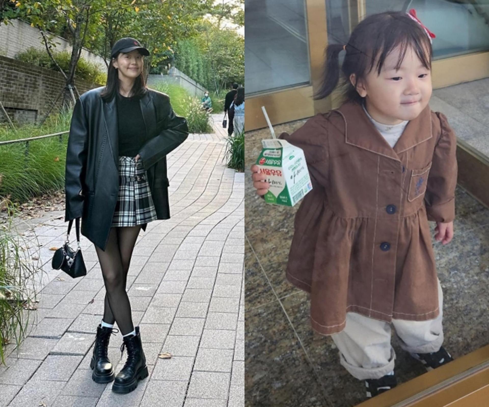 한지혜, 딸과 함께 가을 외출룩…'패셔니스타 모녀'