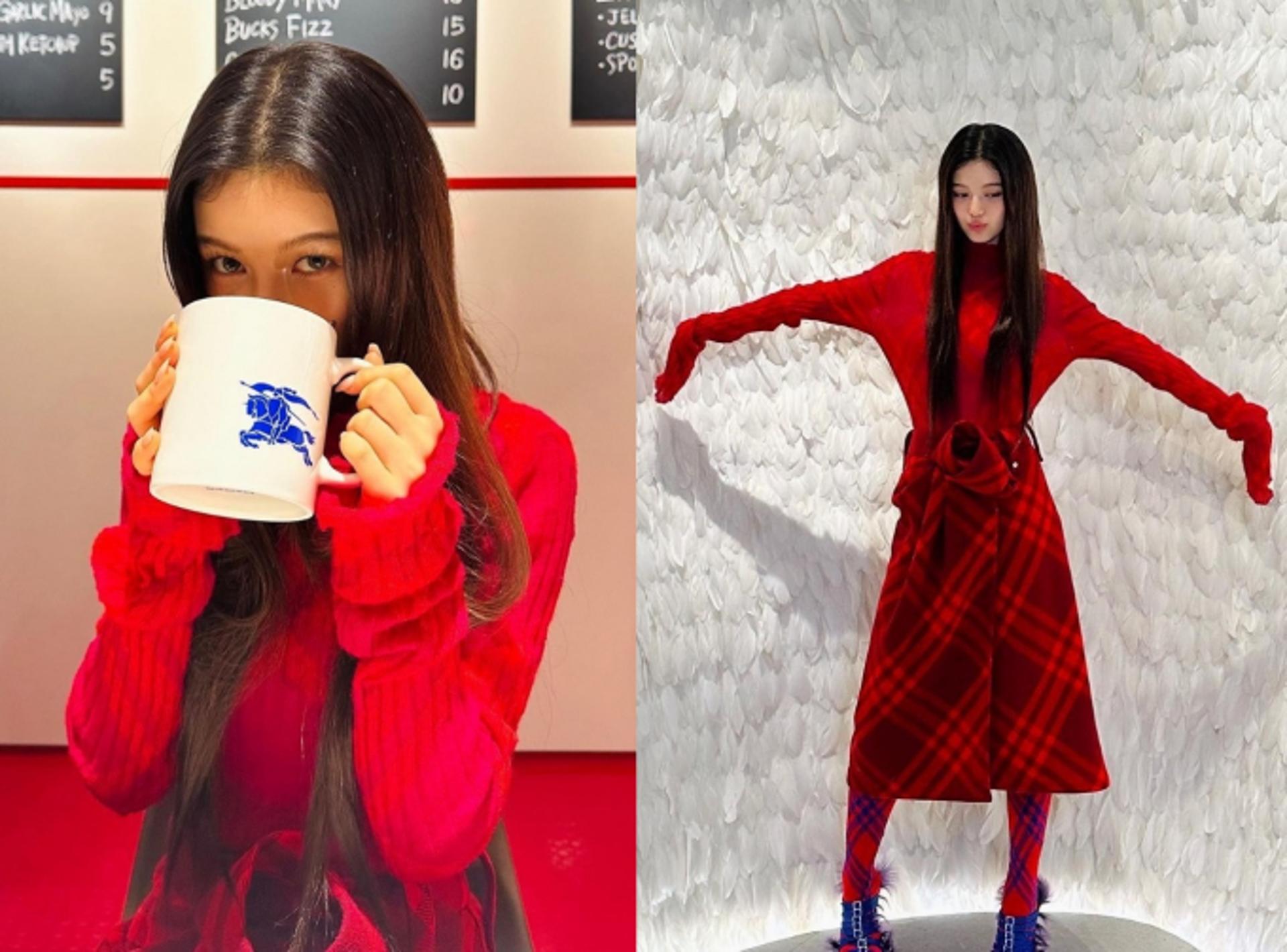 뉴진스 다니엘, 사랑스러운 레드 윈터룩