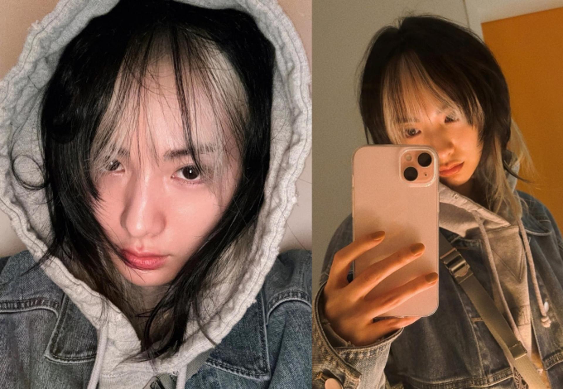 나나, 긴 머리 '싹둑'+과감한 투톤 헤어 변신