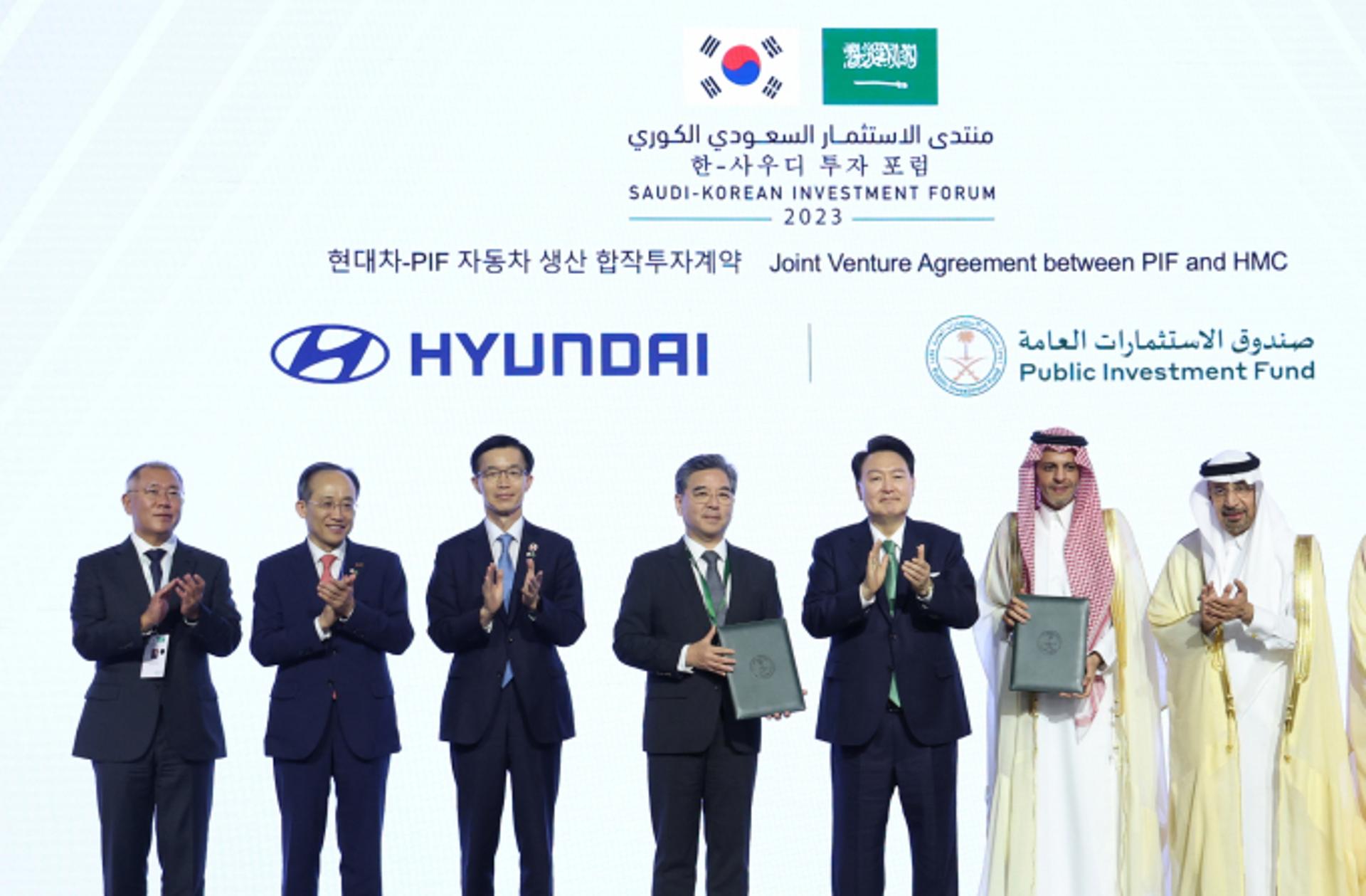 현대차의 중동 공략 거점은 사우디… 국부펀드와 車 조립공장 설립 합작투자 계약