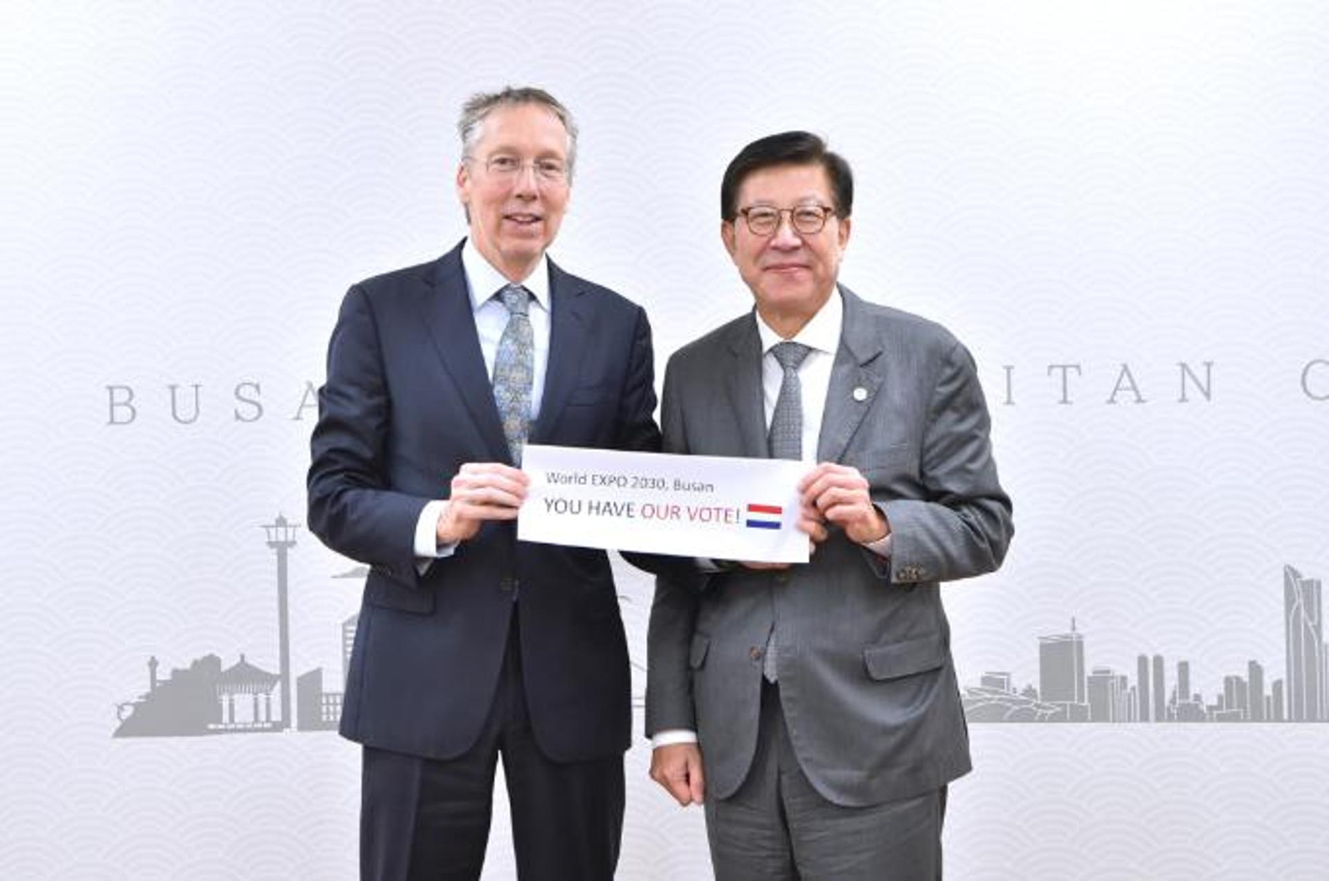 박형준 부산시장, 주한네덜란드 대사와 상호교류·협력방안 논의