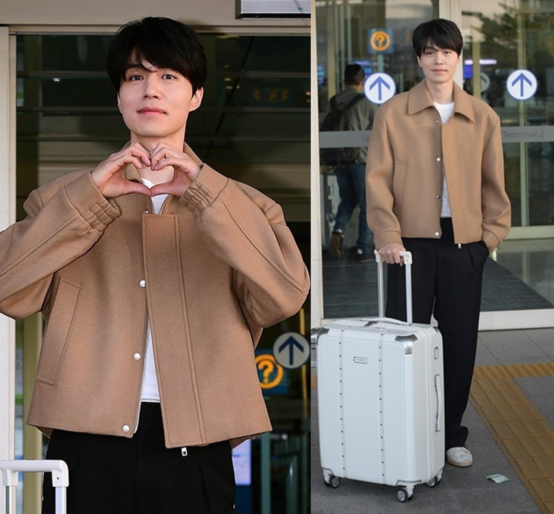 이동욱, 깔끔+훈훈한 공항패션…'심쿵 부르는 비주얼'