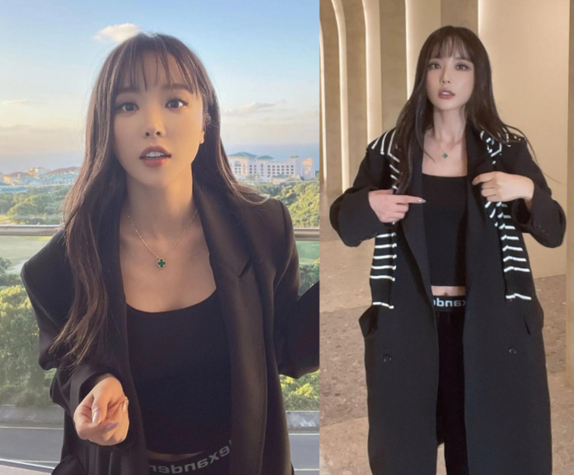 홍진영, 트레이닝룩에 롱코트 툭…뜻밖의 조합도 찰떡!