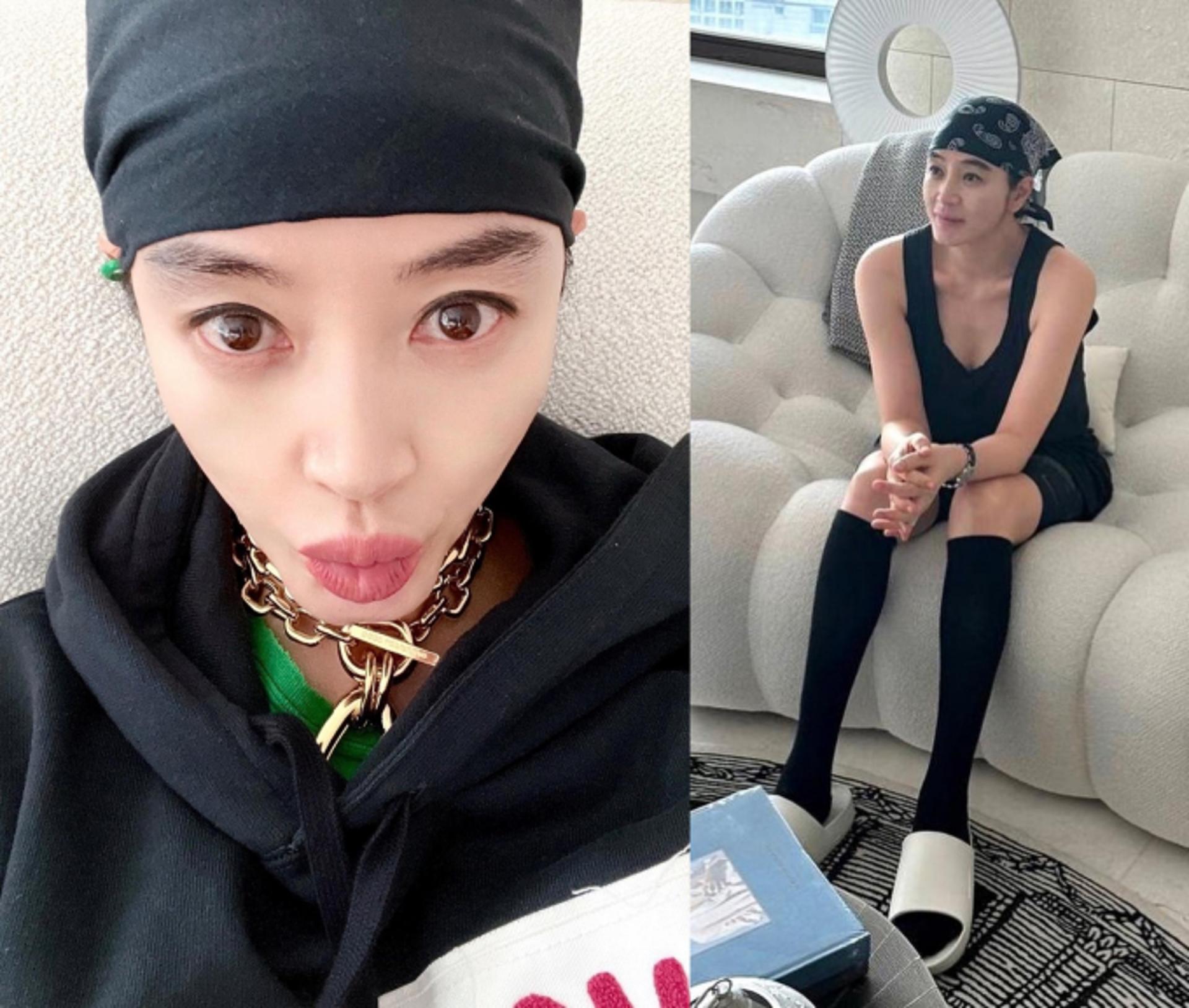 김혜수, 남다른 두건 사랑…'멋쁨의 교과서'