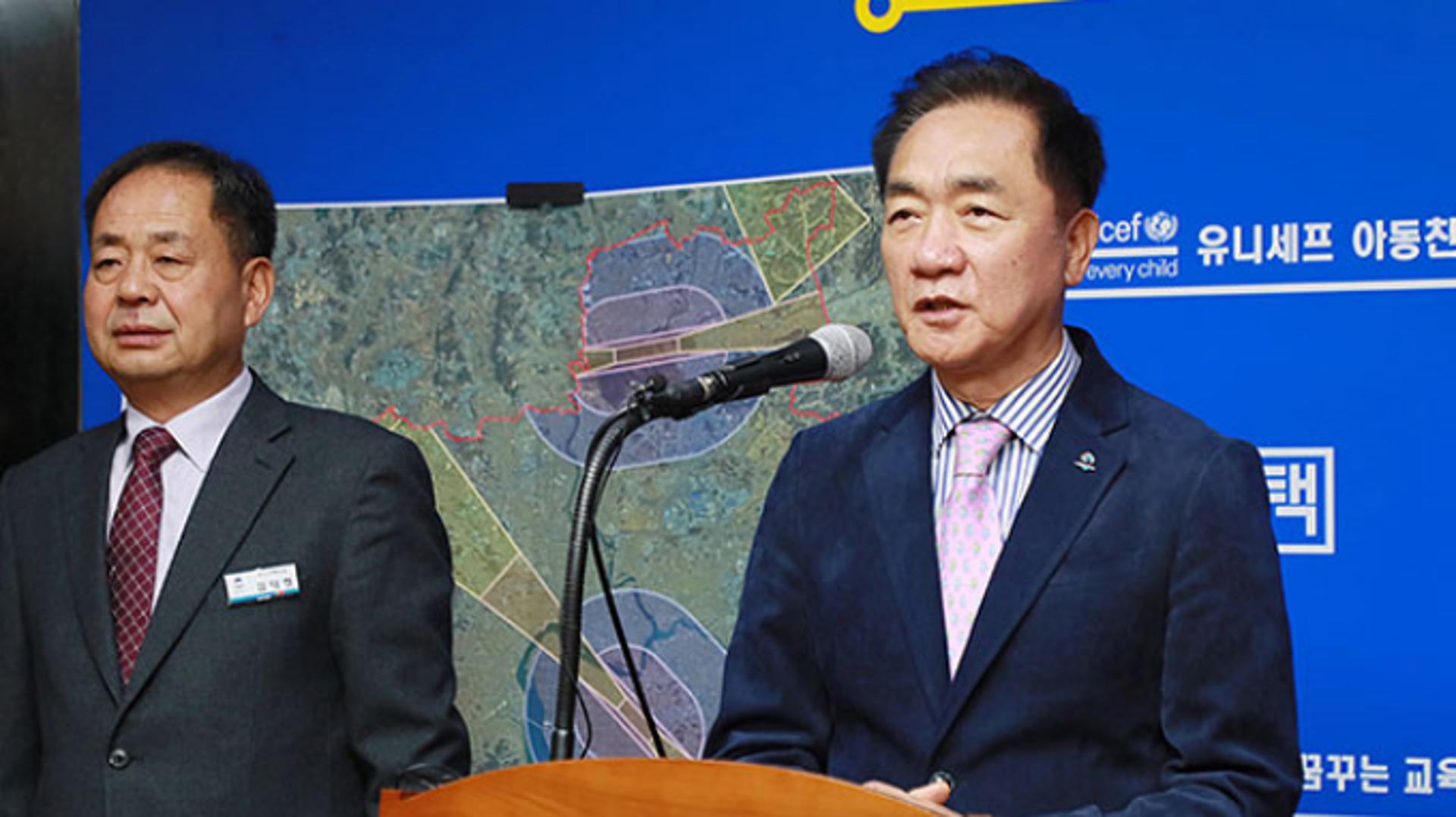 정장선 평택시장 "미군기지 주변 고도제한 완화" 호소
